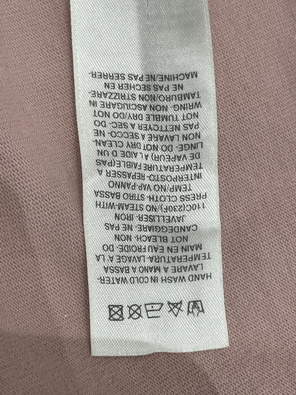 Thom Browne Rick Owens Drkshdw Letter Logo Printed Ribbon Short Sleeve Size ONE SIZE - 9 Thumbnail