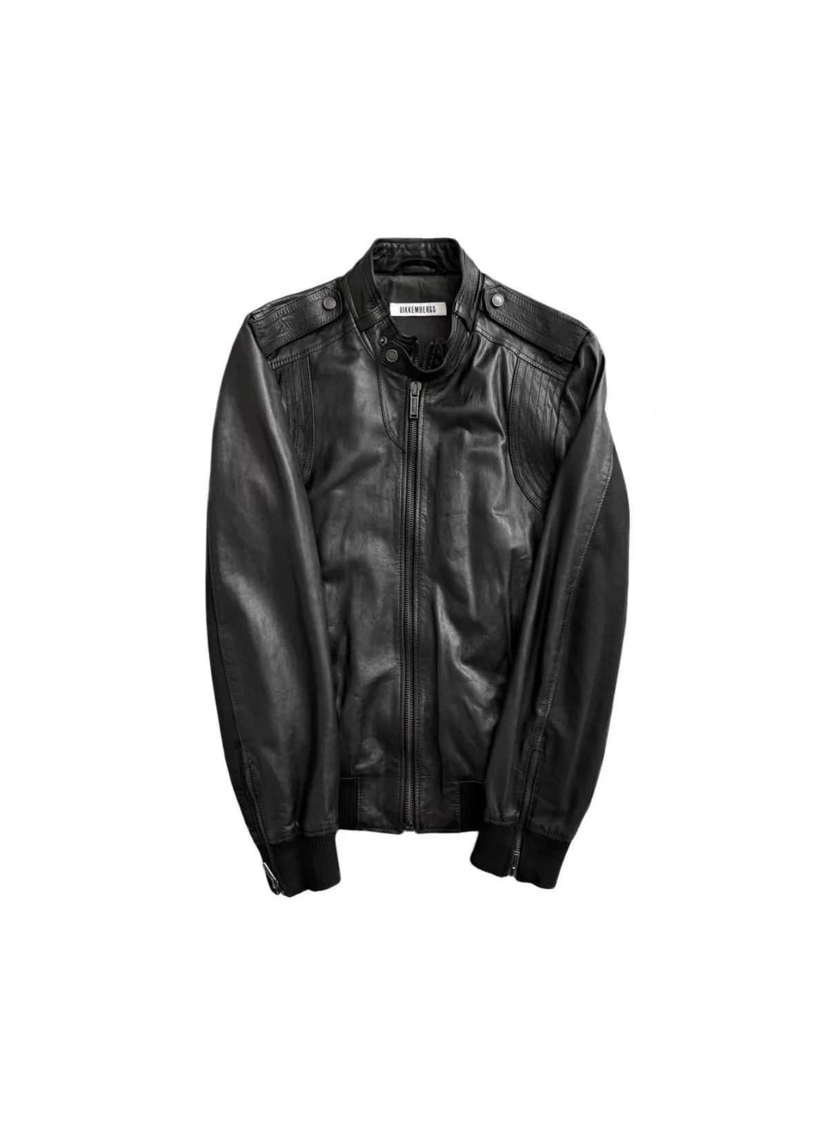 Dirk Bikkembergs dirk bikkembergs Lambskin Moto Zipper Jacket Size US M / EU 48-50 / 2 - 1 Thumbnail