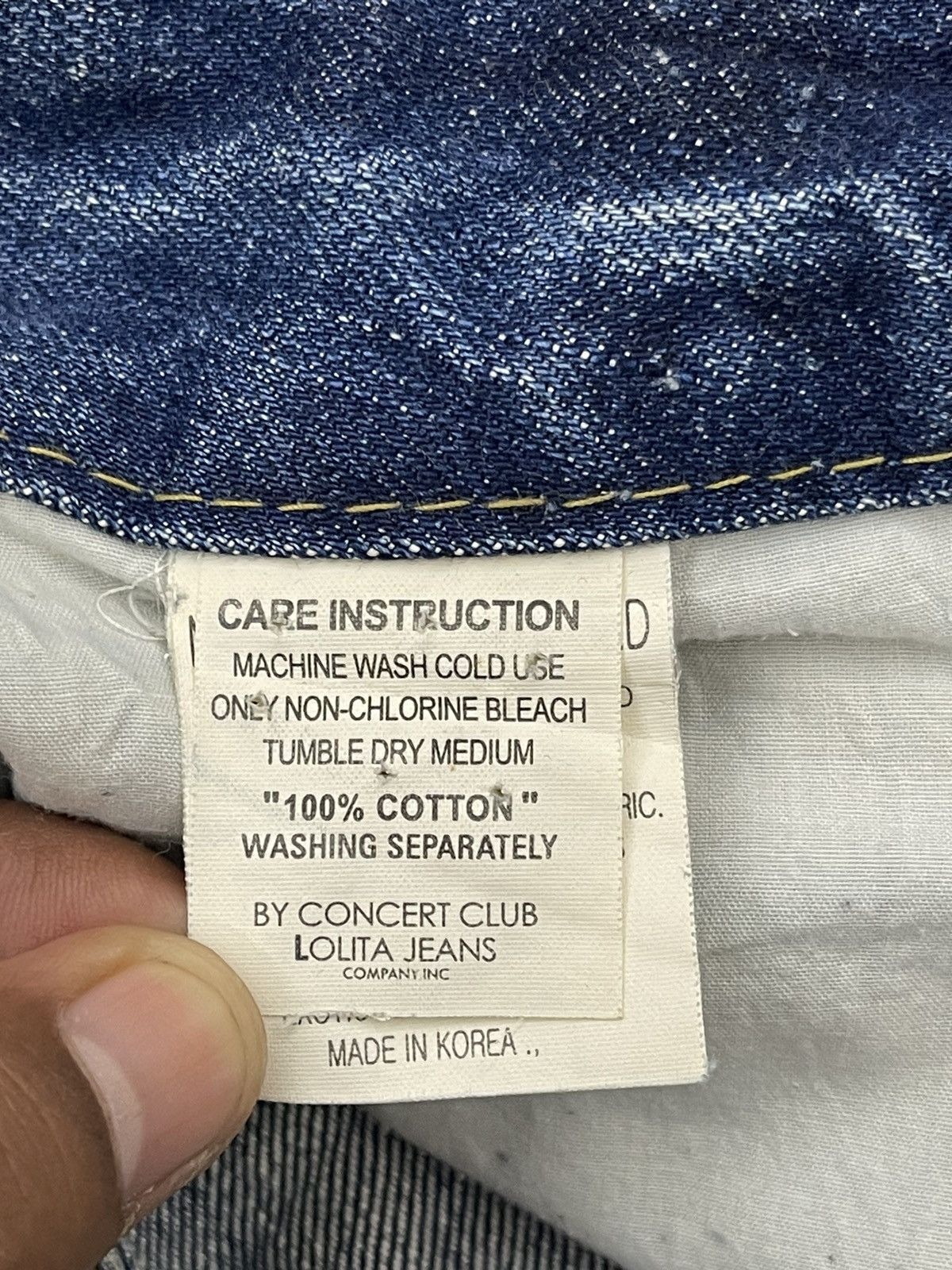 Vintage Vintage Lolita Jeans - Y2K Fairycore Distressed Denim Size US 33 - 8 Thumbnail