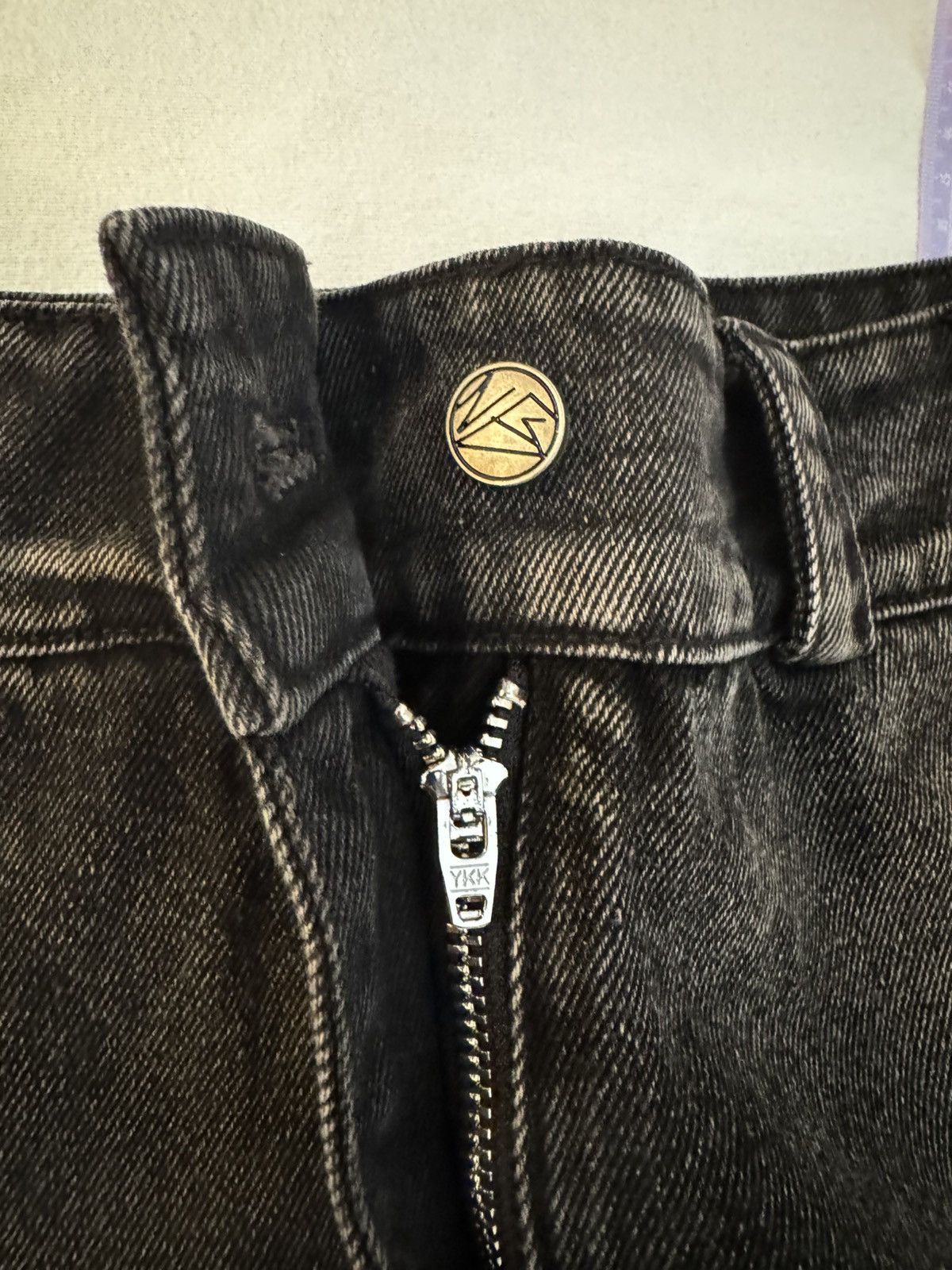 No Faith Studios No Faith Studios Heavy Wave Denim Black Size US 33 - 5 Thumbnail