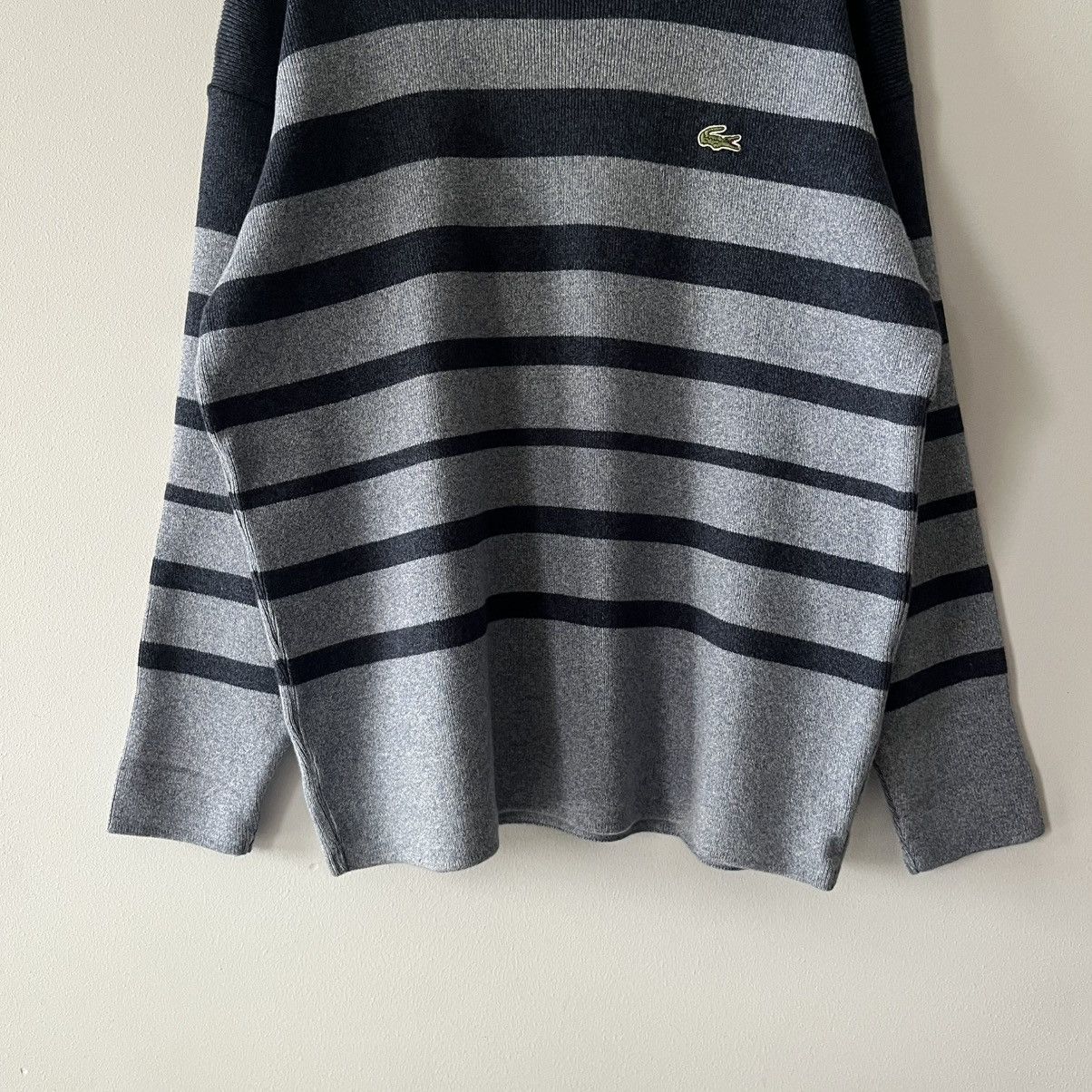 Lacoste Vintage Lacoste Striped Knit Sweater Y2K Preppy Quiet Luxury Size US L / EU 52-54 / 3 - 4 Thumbnail