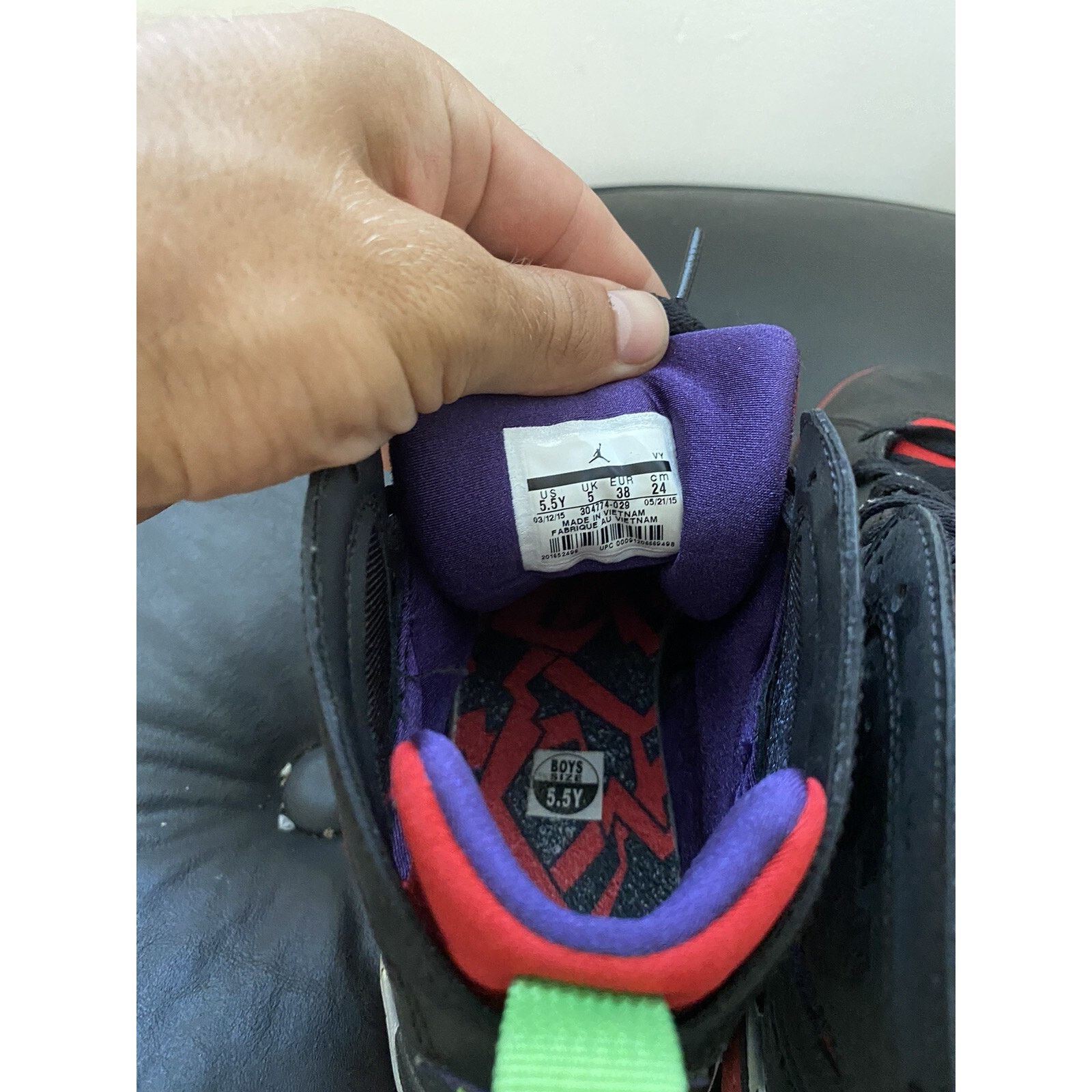 Nike Size 5.5Y - Air Jordan 7 Retro Marvin the Martian Size US 5.5 / EU 38 - 6 Thumbnail