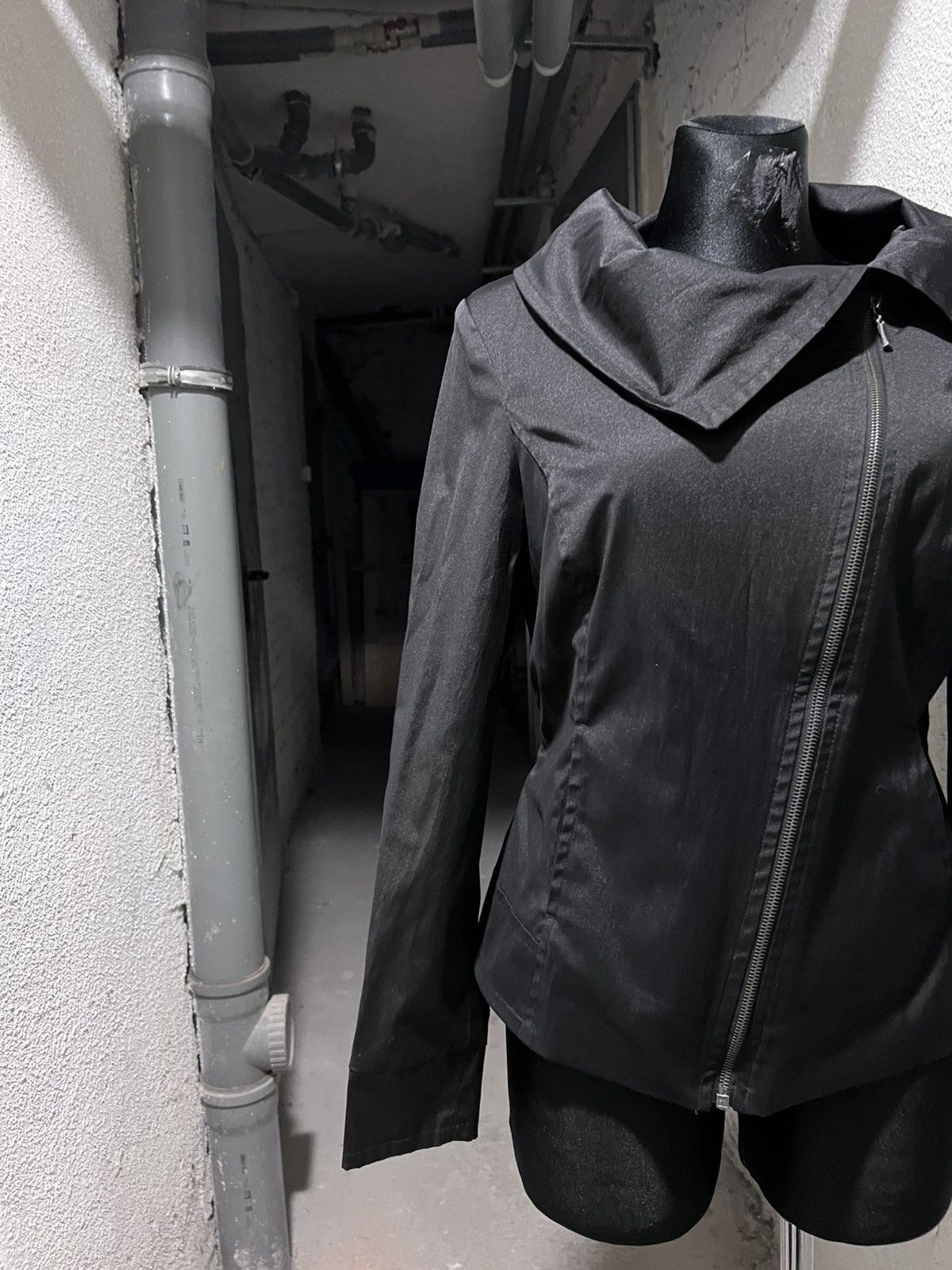 Rick Owens Asymmetrical Zip Avant Garde Jacket Size M / US 6-8 / IT 42-44 - 5 Thumbnail