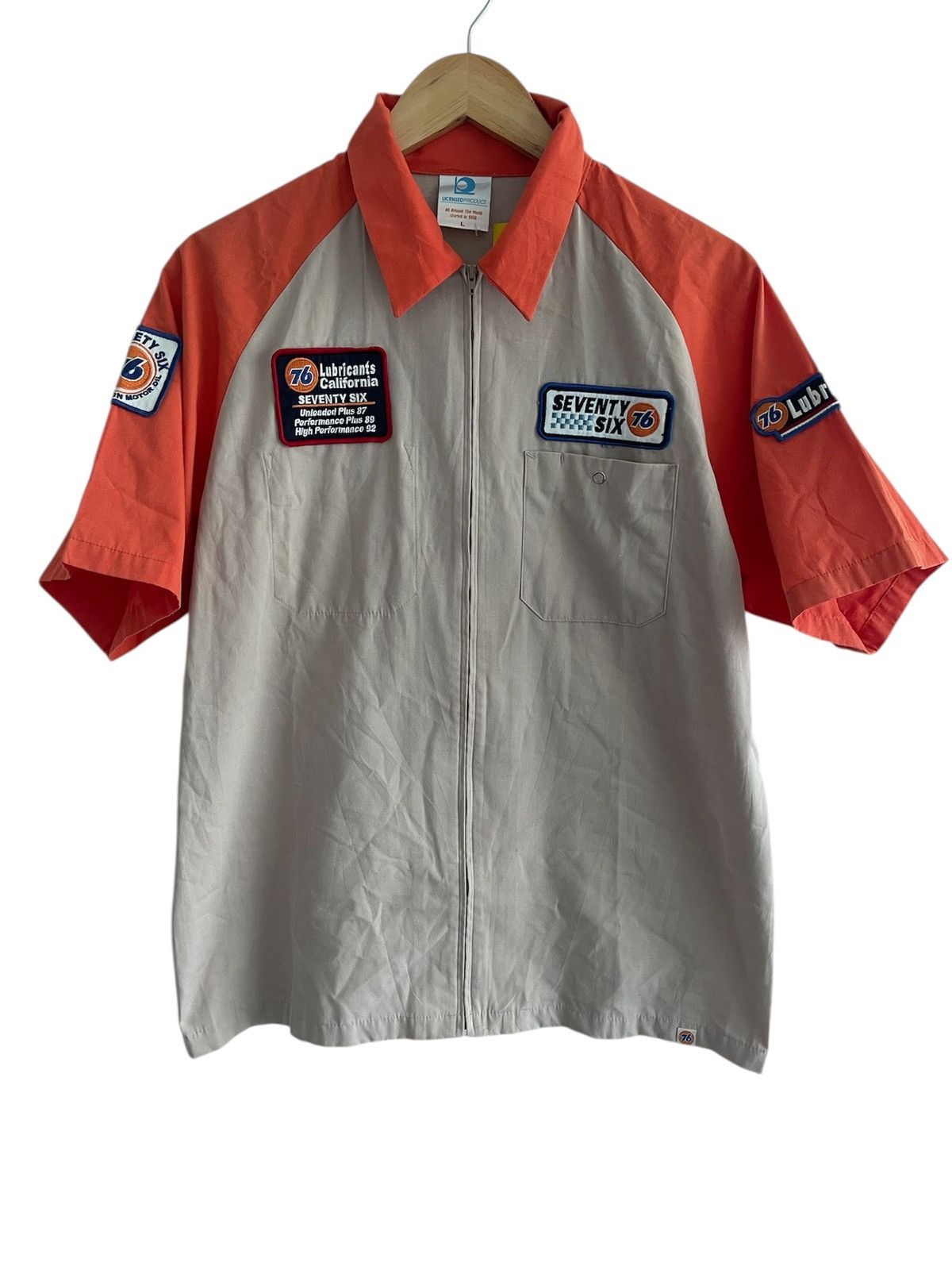 Other Vintage Racing zipper workshirt / 76 Lubricants Size US L / EU 52-54 / 3 - 1 Thumbnail
