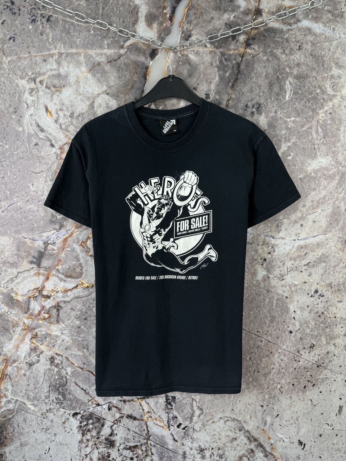 Marvel Comics Vintage Heroes For Sale Graphic T-Shirt Black Comic Style Size US M / EU 48-50 / 2 - 1 Thumbnail