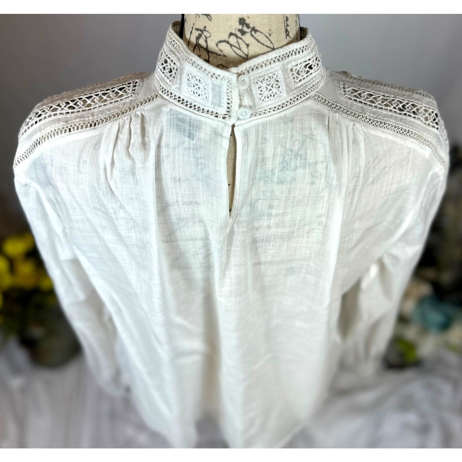 Zadig & Voltaire Zadig & Voltaire Teddy Eyelet Trim Blouse Judo M Size M / US 6-8 / IT 42-44 - 14 Thumbnail
