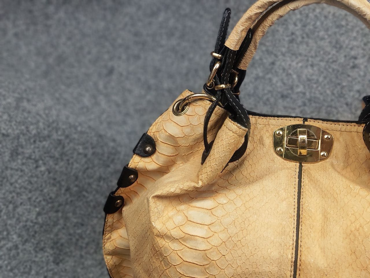 Chloe Vintage 90's Chloe Style bag snakeskin texture handles Y2K Size ONE SIZE - 5 Thumbnail