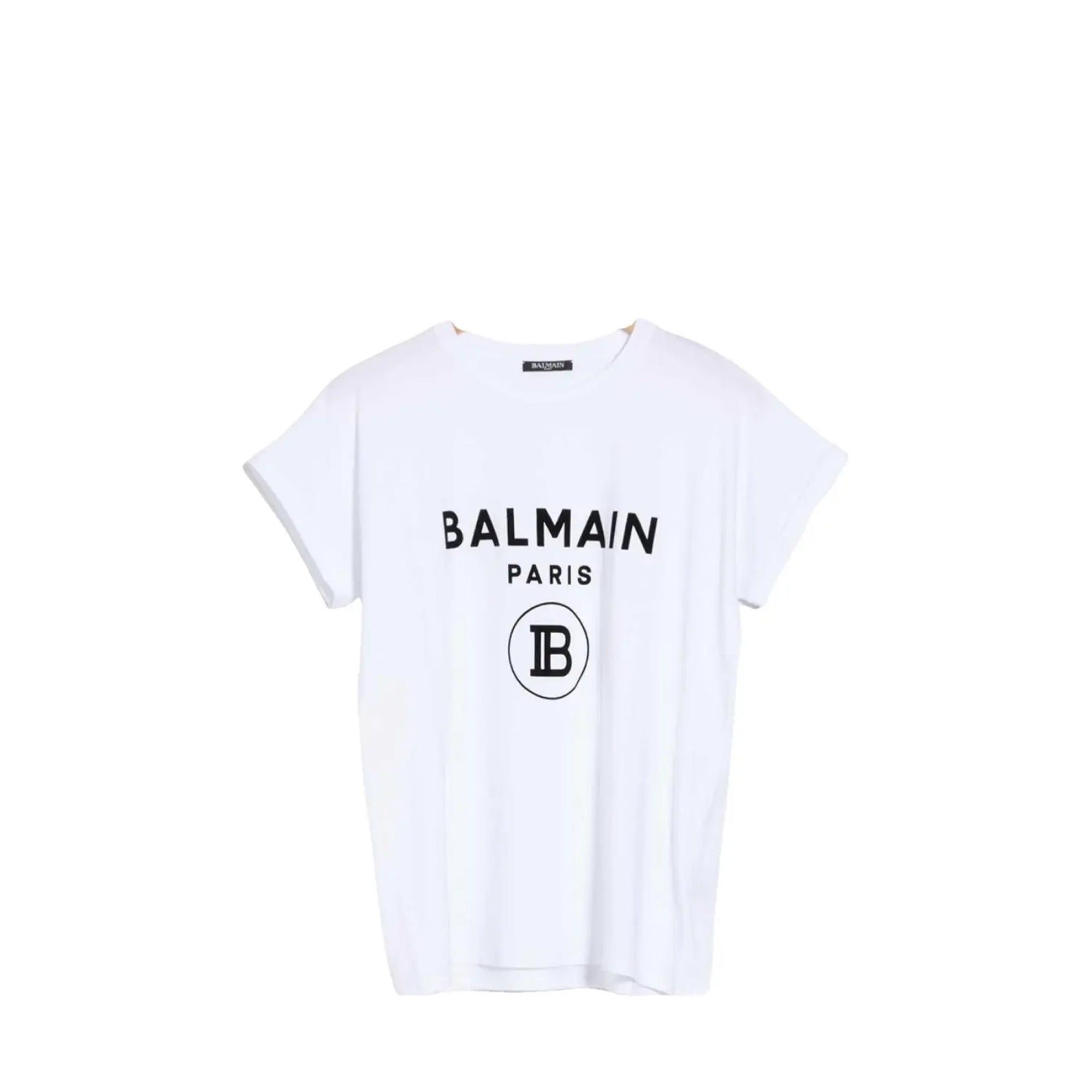 Balmain BALMAIN - Balmain white cotton T-shirt (T38) Size S / US 4 / IT 40 - 1 Thumbnail