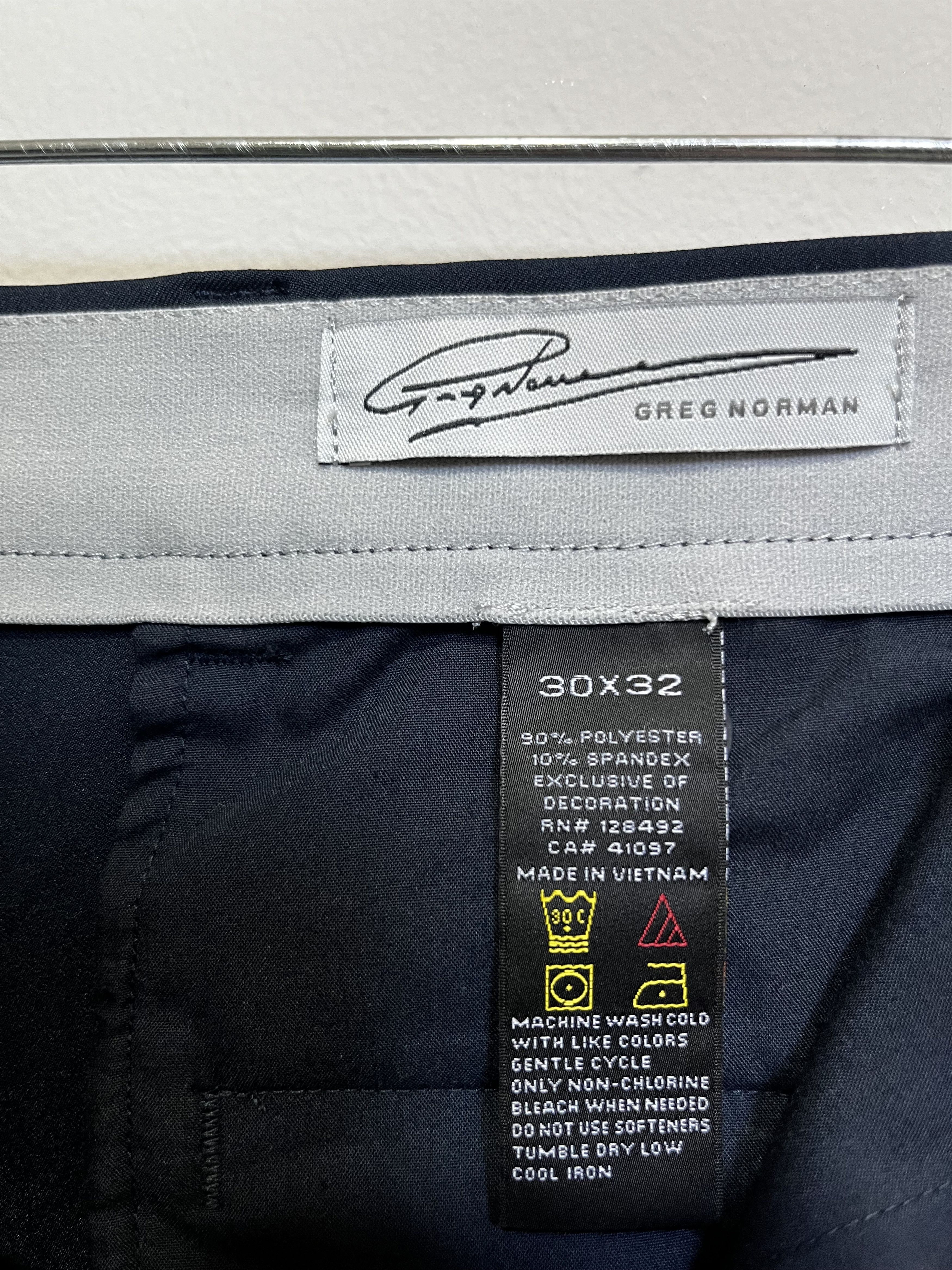 Greg Norman Greg Norman Signature Series Dark Navy Dress Pants 30x32 New Size US 30 / EU 46 - 4 Thumbnail