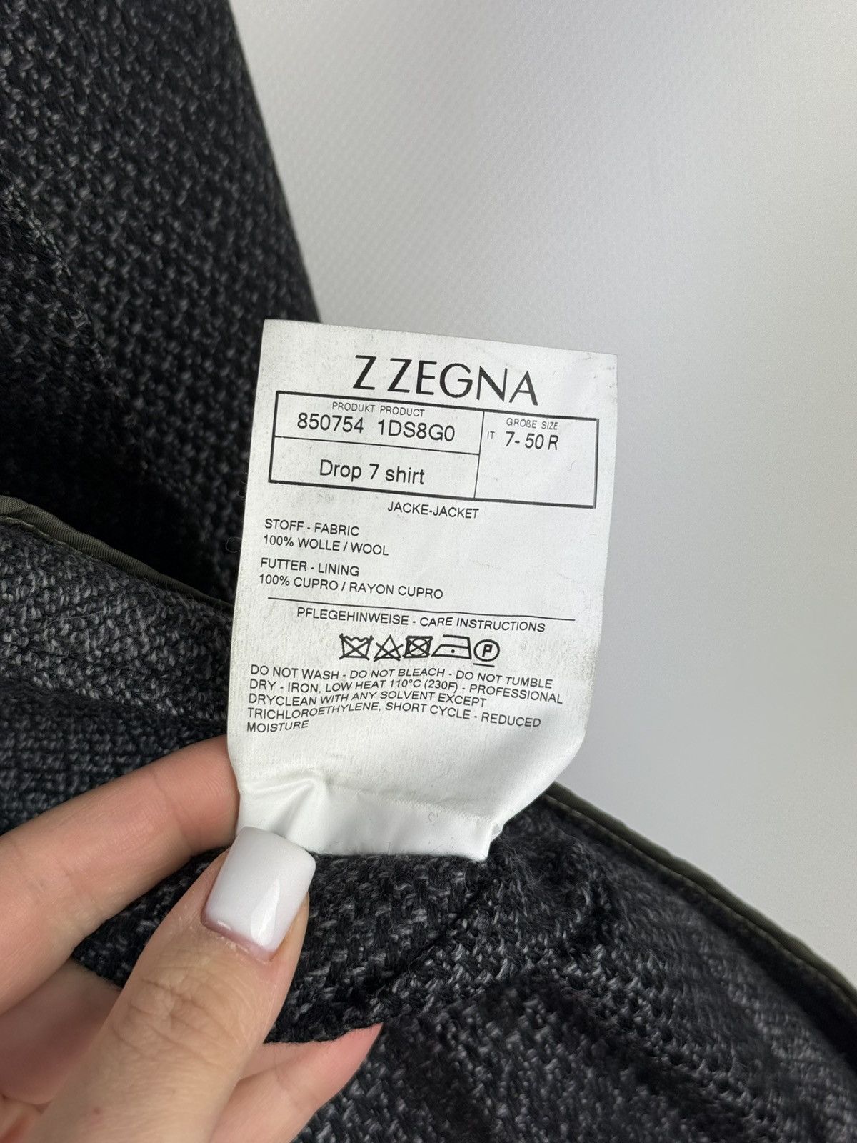Z Zegna Z Zegna Drop 7 Shirt Wool Half Lined Blazer Jacket Sportcoat Size 40R - 21 Thumbnail
