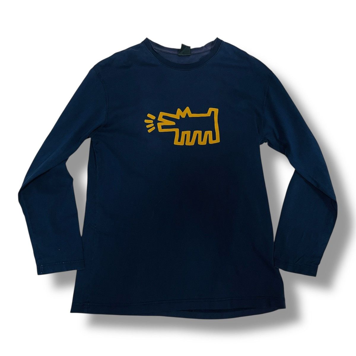 Keith Haring × Vintage Sun Faded Vintage Keith Haring Iconic Logo Long Sleeves Size US L / EU 52-54 / 3 - 3 Thumbnail