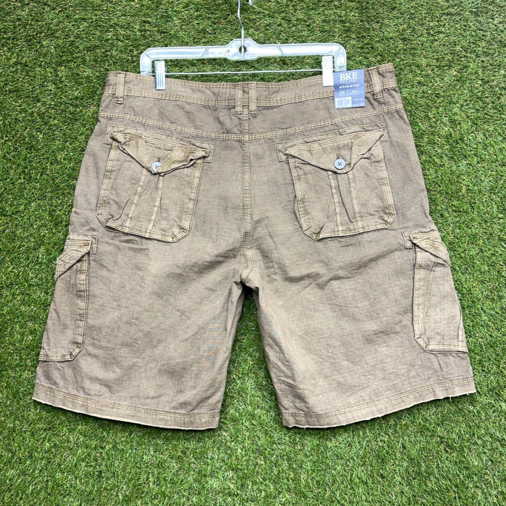 BKE BKE Cargo Shorts Mens 38 Brown Memphis Athletic Bermuda Baggy Skate NWT Y2K Dad Size US 38 / EU 54 - 7 Thumbnail