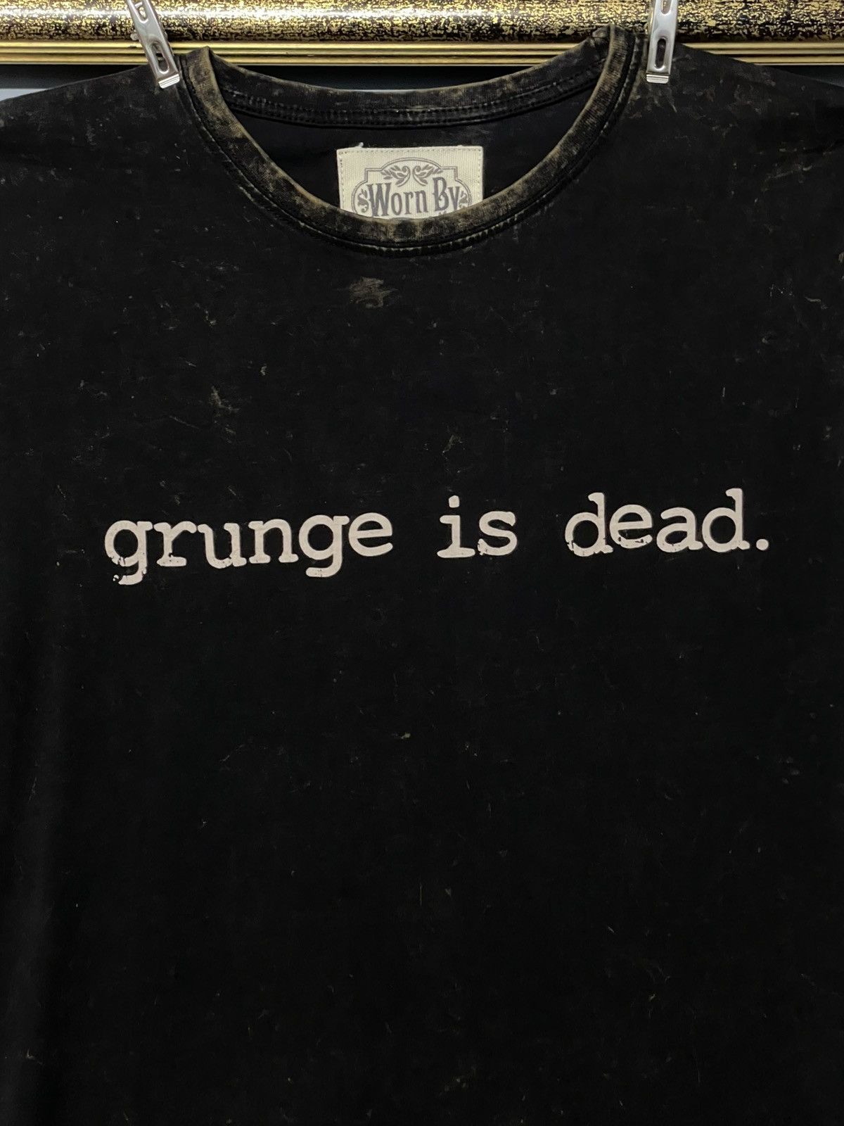 Japanese Brand Vintage Designer Worn By ‘Grunge Is Dead’ Acid Wash Punk Tee Size US S / EU 44-46 / 1 - 3 Thumbnail