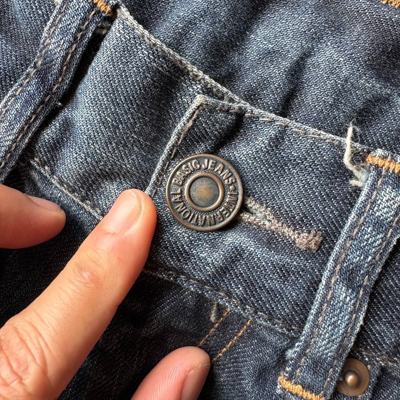 semanticdesign Semantic Design Acid Wash Bleach Dark Blue Jeans Pants Size US 32 / EU 48 - 9 Thumbnail