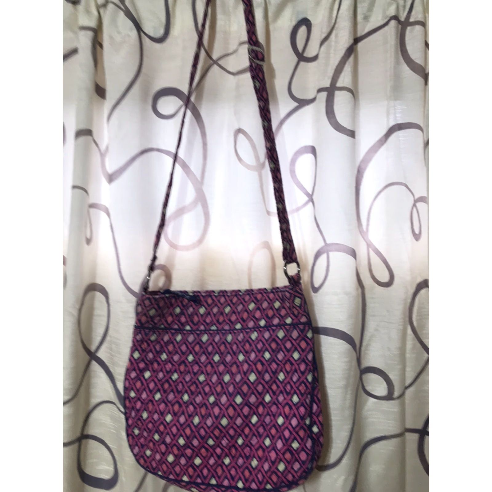 Vera Bradley Vera Bradley Crossbody Bag Women Medium Quilted Geometric Multi Color 12x11.5 Inches Size ONE SIZE - 3 Thumbnail