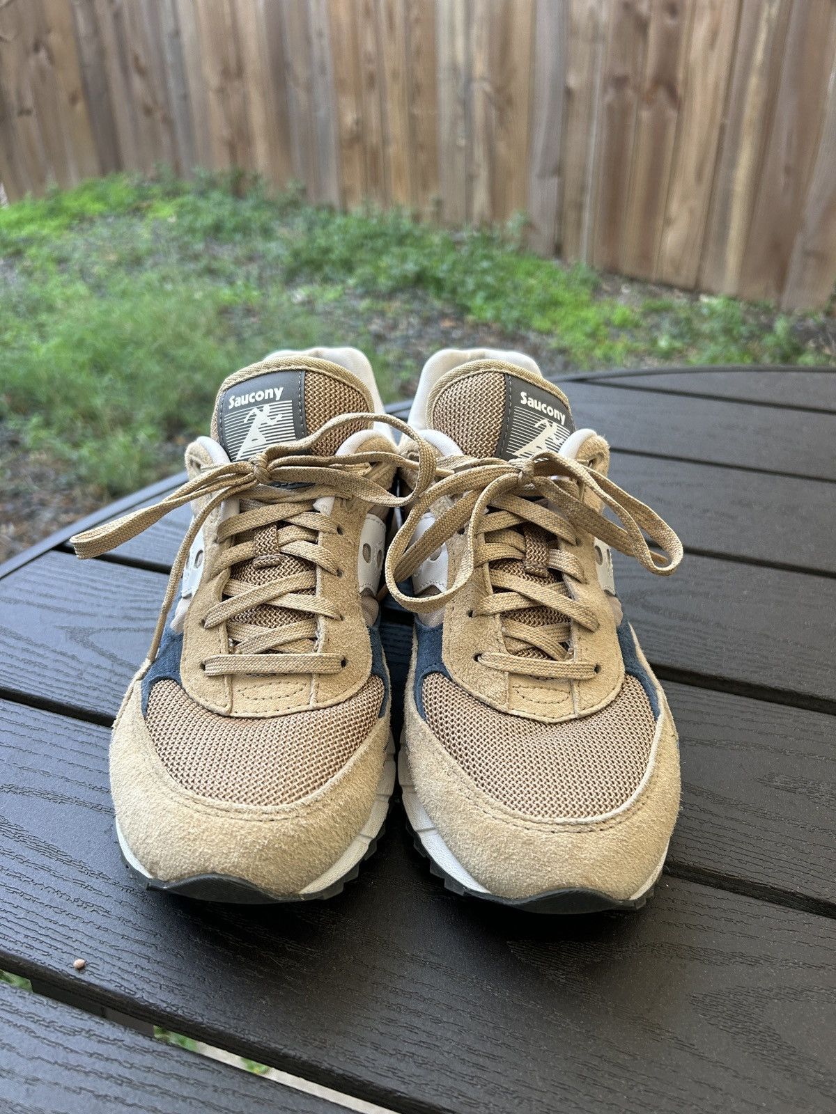 Saucony Saucony Jazz Cream/Blue 8.5 Size US 8.5 / EU 41-42 - 3 Thumbnail