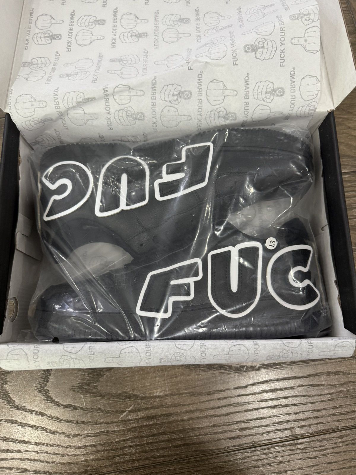 Designer 🖕🏻 FYB Fuck Your Brand FUCK OFF Custom AF1 CPFM Low Size 13 🖕🏻 Size US 13 / EU 46 - 8 Thumbnail