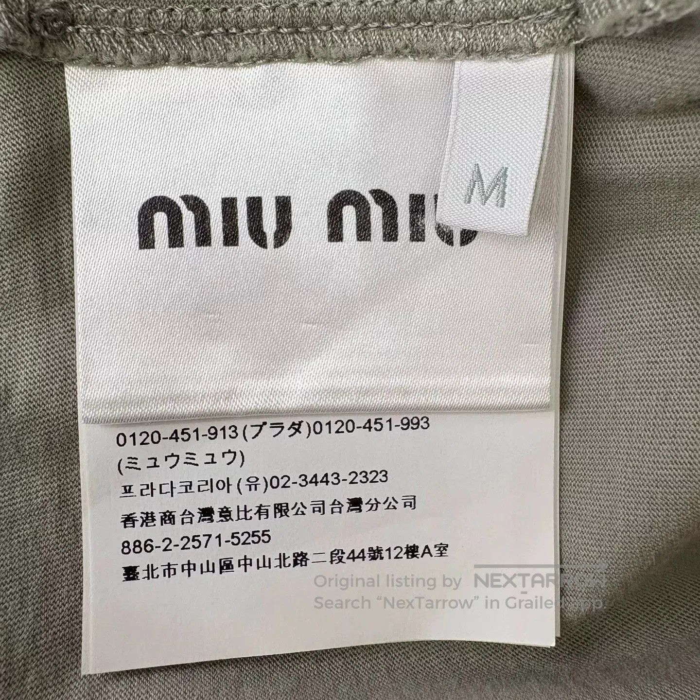 Miu Miu MIUMIU Layered Logo Long-sleeve T-shirt. Size M / US 6-8 / IT 42-44 - 6 Thumbnail