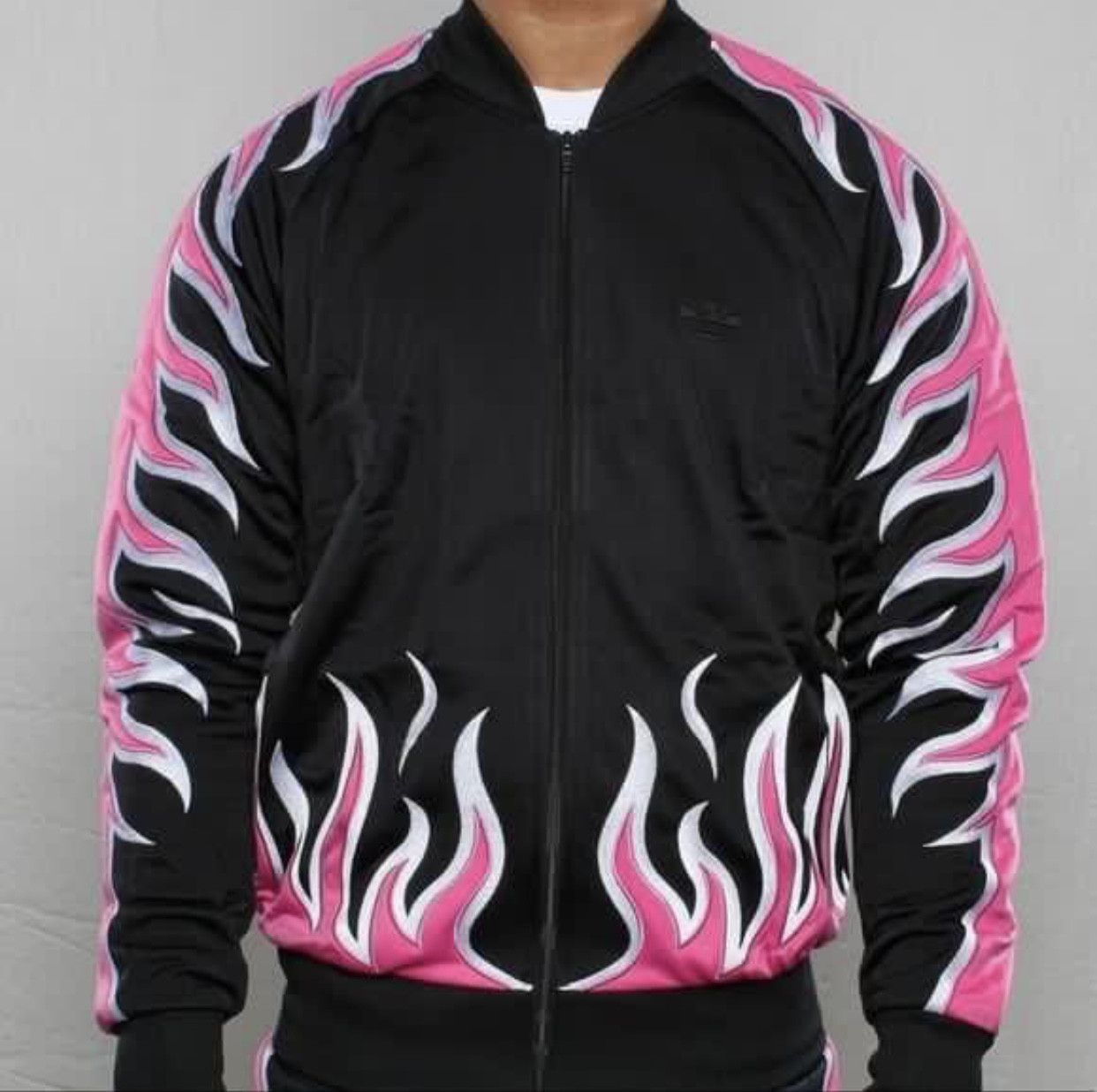 Adidas Rare Item Adidas Jacket x Jeremy Scott Pink Flame Size XS / US 0-2 / IT 36-38 - 10 Thumbnail
