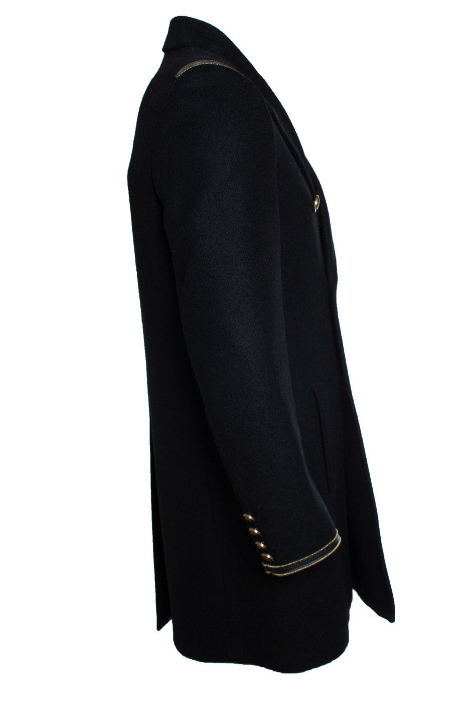 Saint Laurent Paris Saint Laurent, 2020 Black coat with military details Size US L / EU 52-54 / 3 - 2 Thumbnail