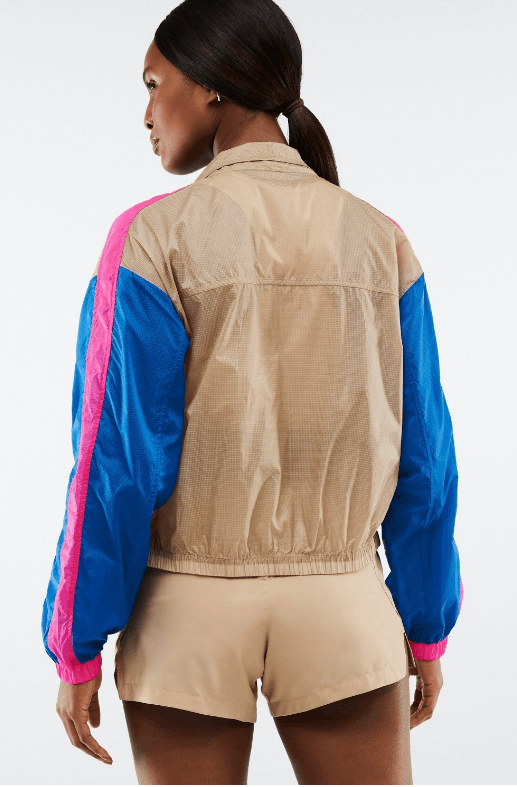 Fabletics Fabletics Payton Woven Cedar Jacket Color-Blocked Zip Jacket Size M / US 6-8 / IT 42-44 - 10 Thumbnail