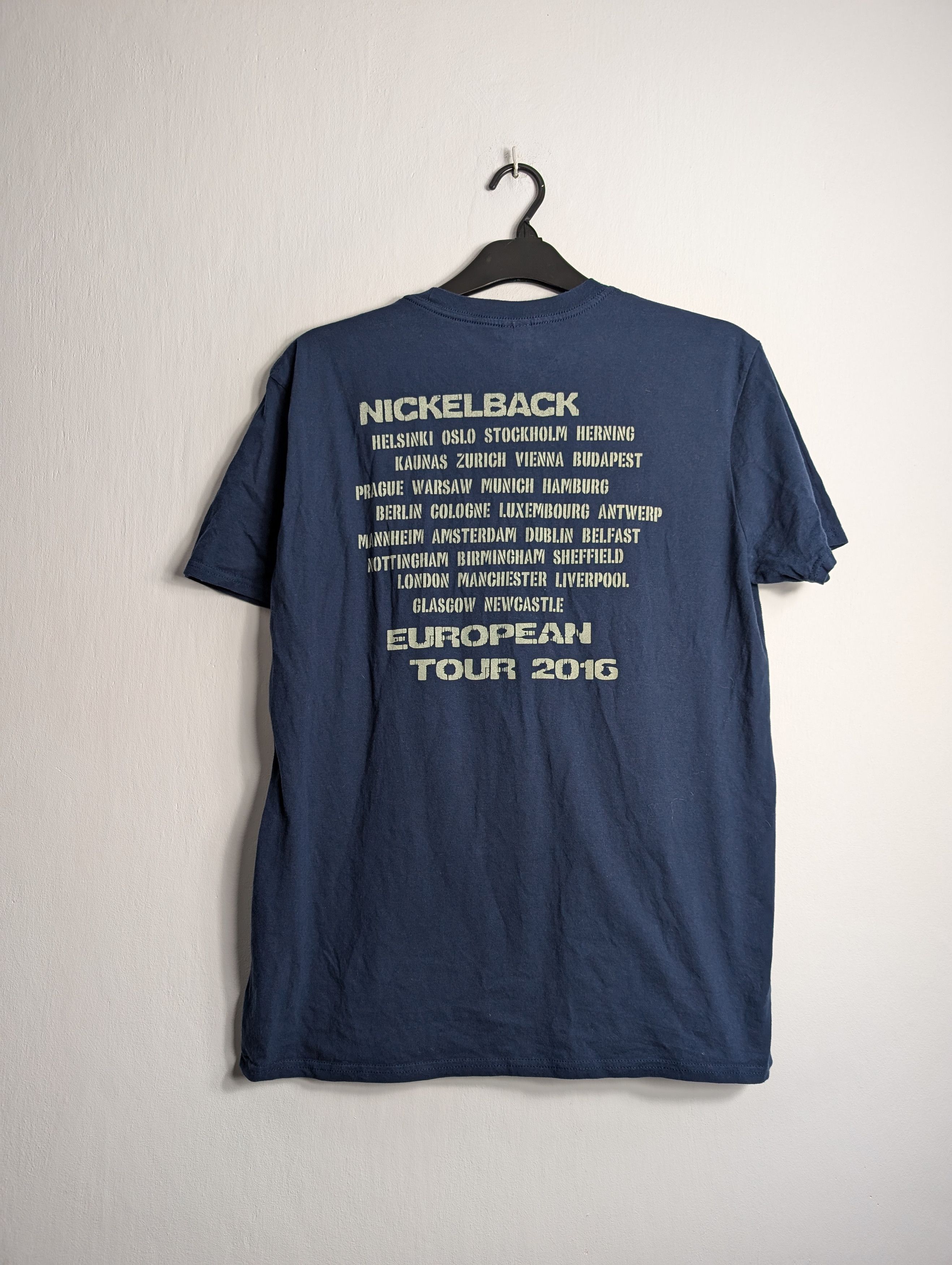 Band Tees Nickelback 2016 European Tour Rock Band Merch Size US XL / EU 56 / 4 - 3 Thumbnail