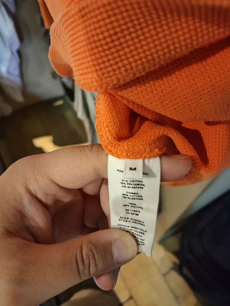 Helmut Lang HELMUT LANG Orange printed T-shirt Size US M / EU 48-50 / 2 - 3 Thumbnail