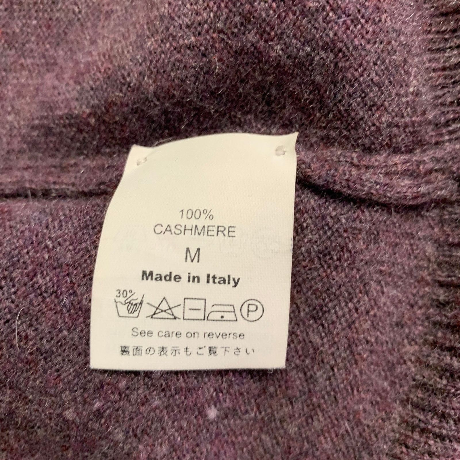 Other M Heather Purple Cashmere Knit Single Button Cardigan Size M / US 6-8 / IT 42-44 - 7 Thumbnail