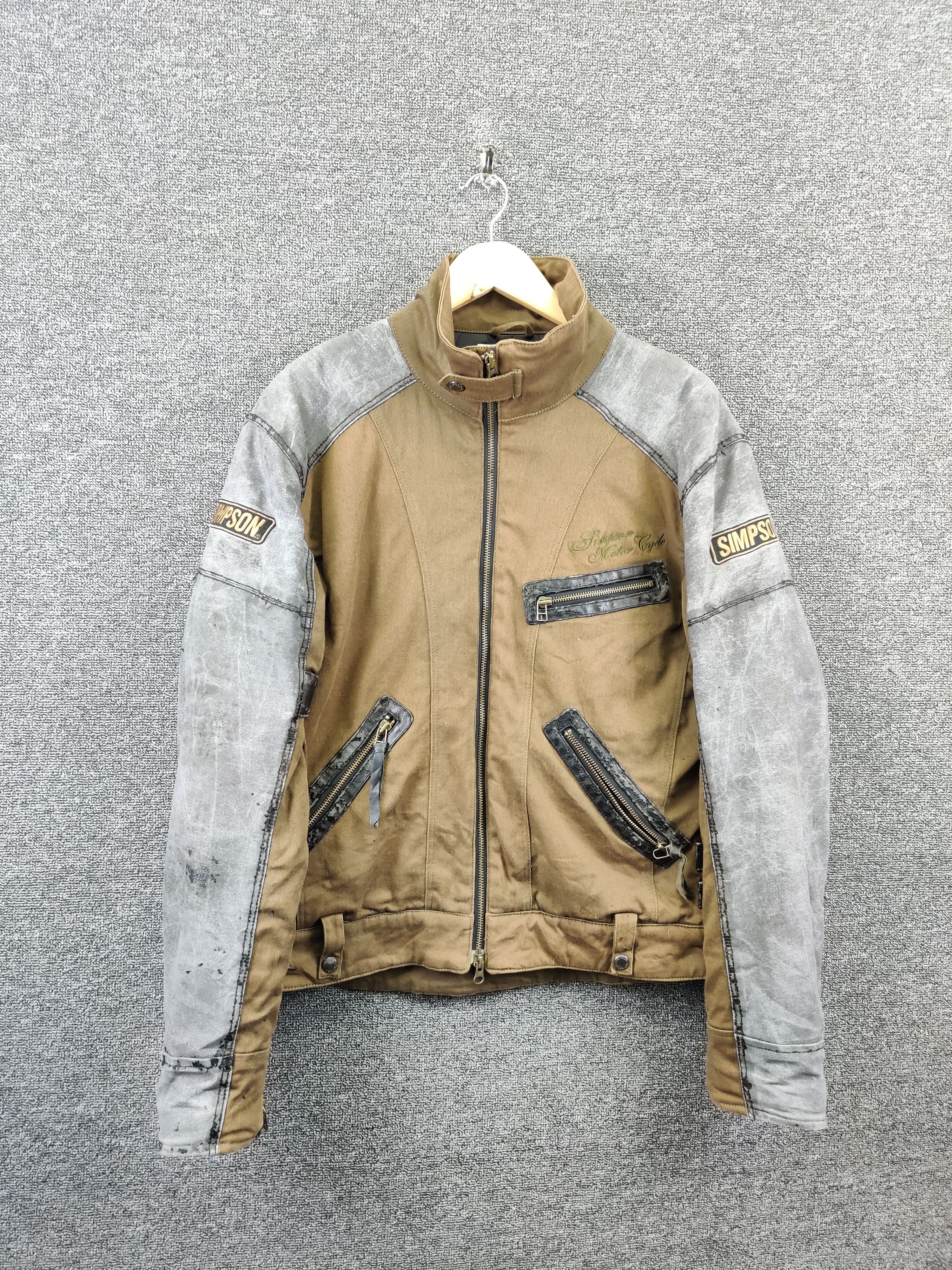 Sports Specialties Vintage Simpson Motorcycle Bikers Riding Jacket Size US L / EU 52-54 / 3 - 3 Thumbnail