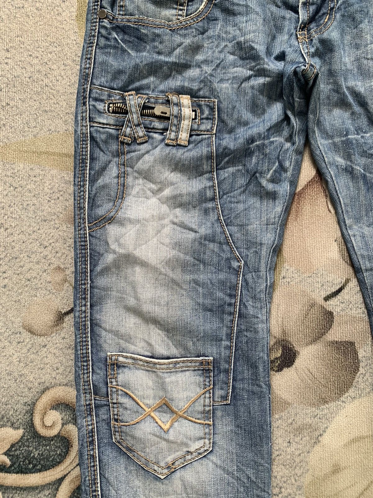 Japanese Brand Multipockets Functional Jeans Dal Denim Pant Nice Design Size US 33 - 7 Thumbnail