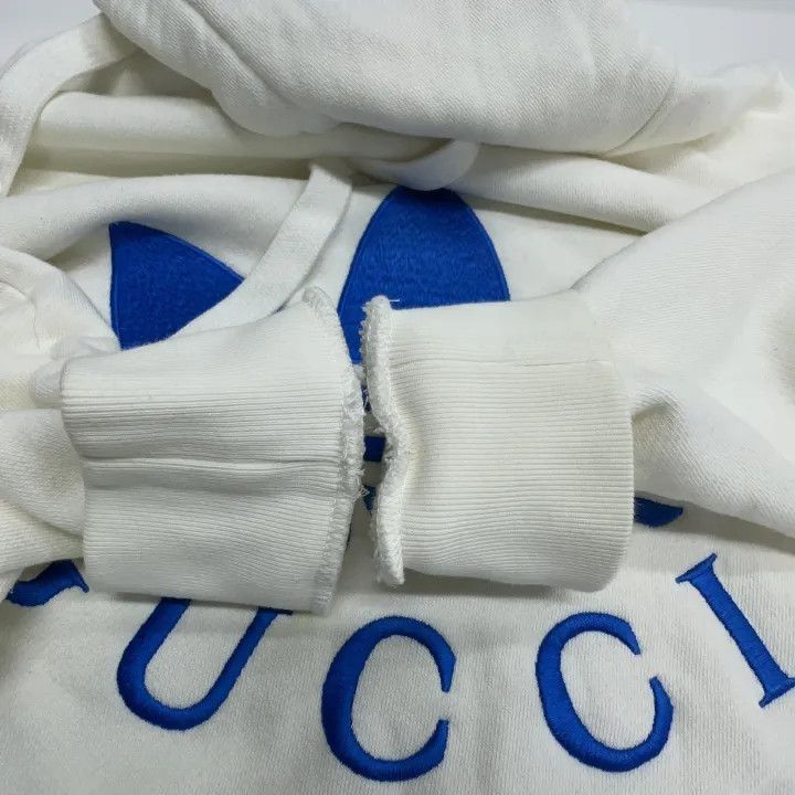 Gucci Gucci Gucci x Adidas White Logo Hoodie -2506 Size US M / EU 48-50 / 2 - 7 Thumbnail