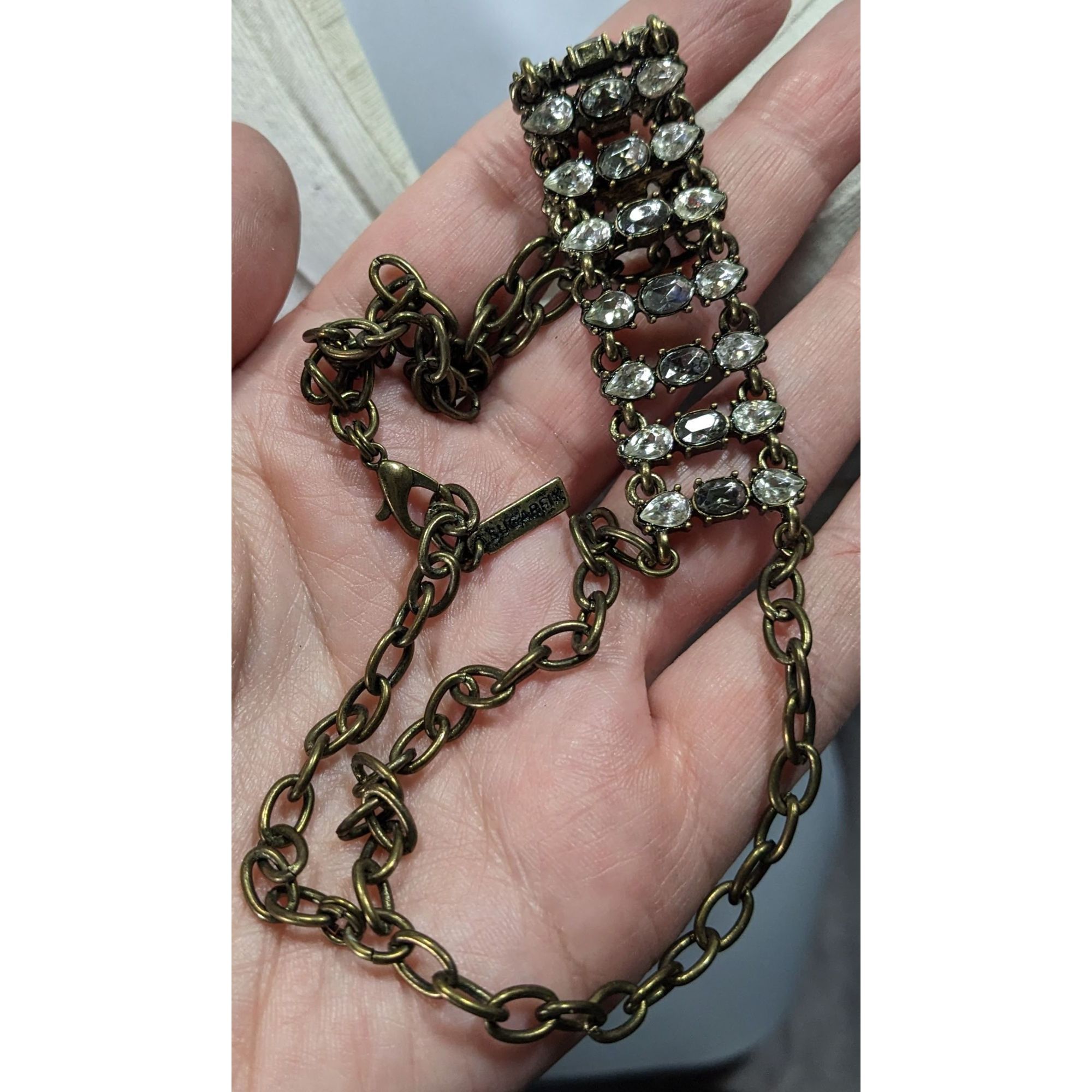 Other Sugarfix Industrial Glam Chain Choker With Clear & Smoky Cry Size ONE SIZE - 5 Thumbnail