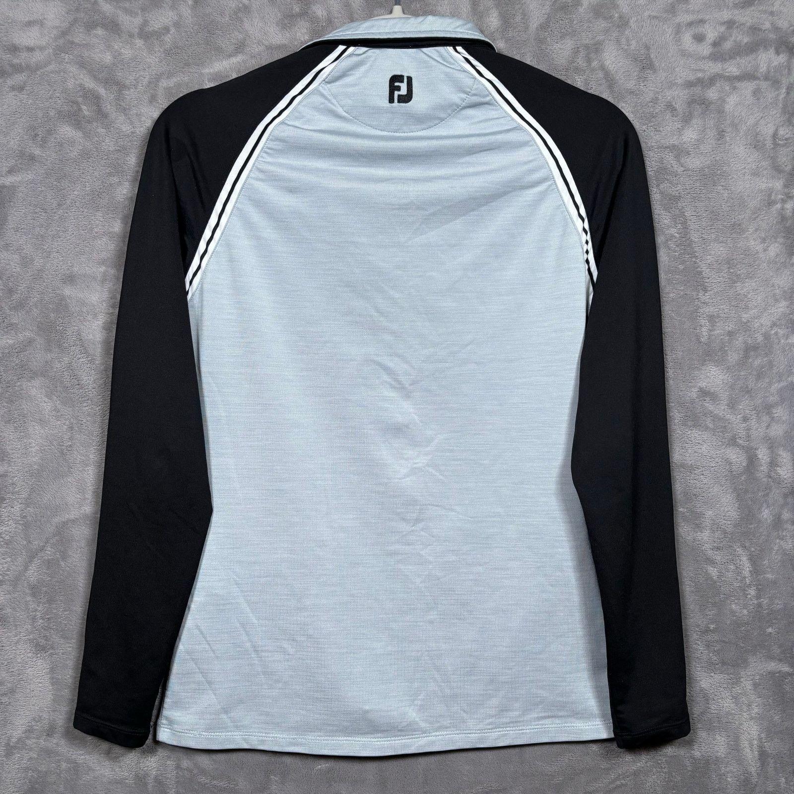 Footjoy FootJoy Women’s XS Full Zip Golf Jacket Black Gray Stretch Size XS / US 0-2 / IT 36-38 - 2 Thumbnail