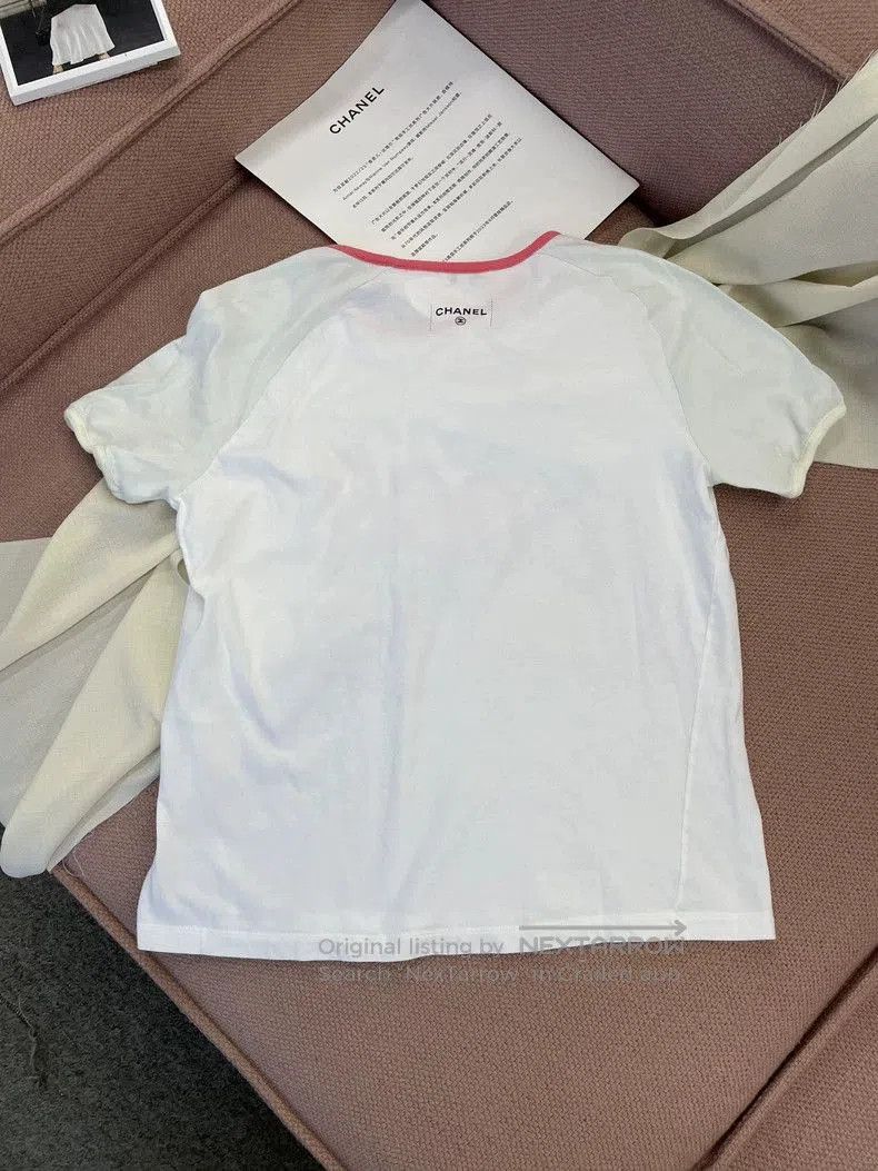 Chanel Chanel Coco Logo Short Sleeve T. Size US M / EU 48-50 / 2 - 4 Thumbnail