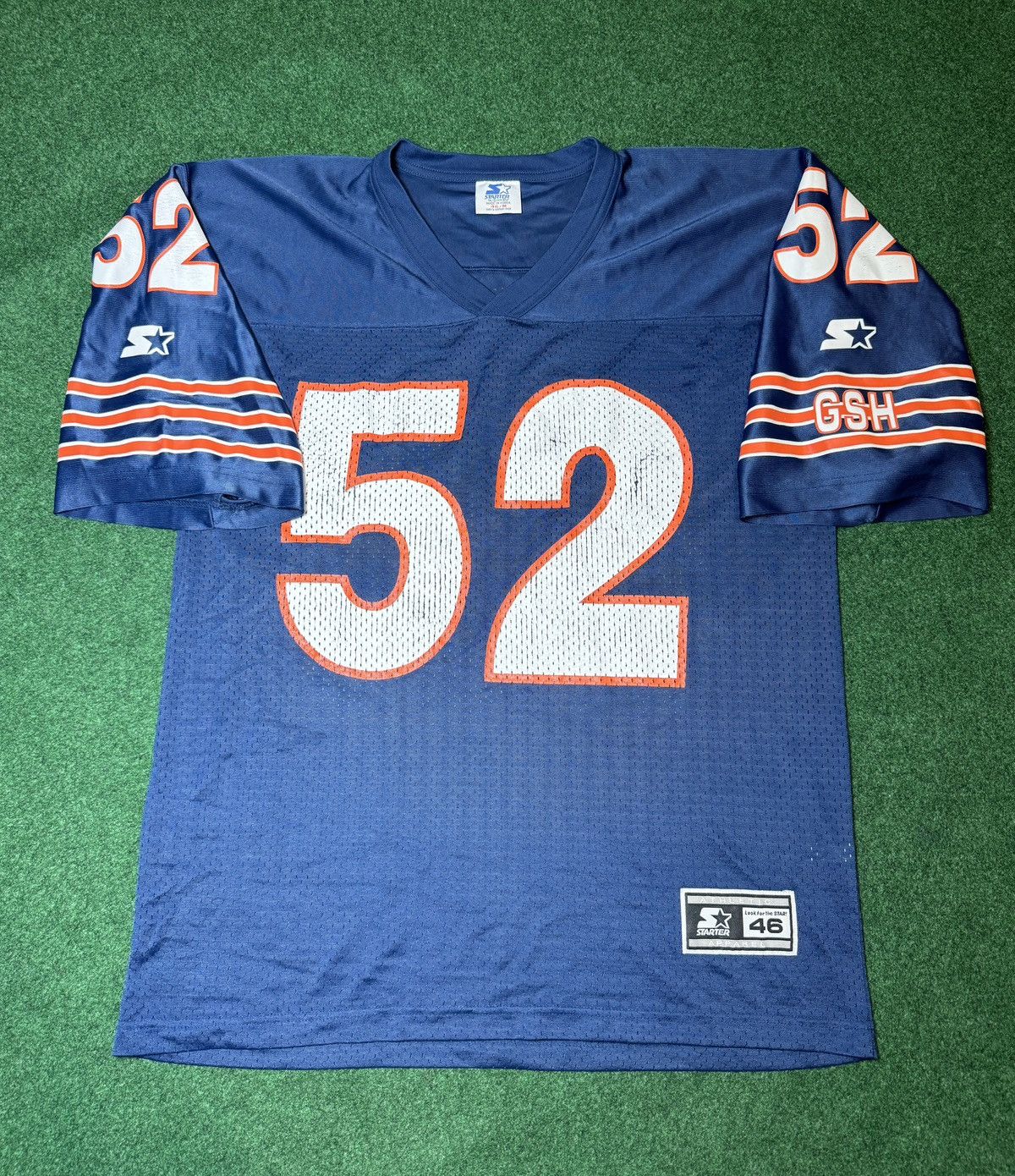 NFL × Starter × Vintage Vintage 90s Bryan Cox #52 Chicago Bears Starter Blue Jersey Size US M / EU 48-50 / 2 - 1 Thumbnail