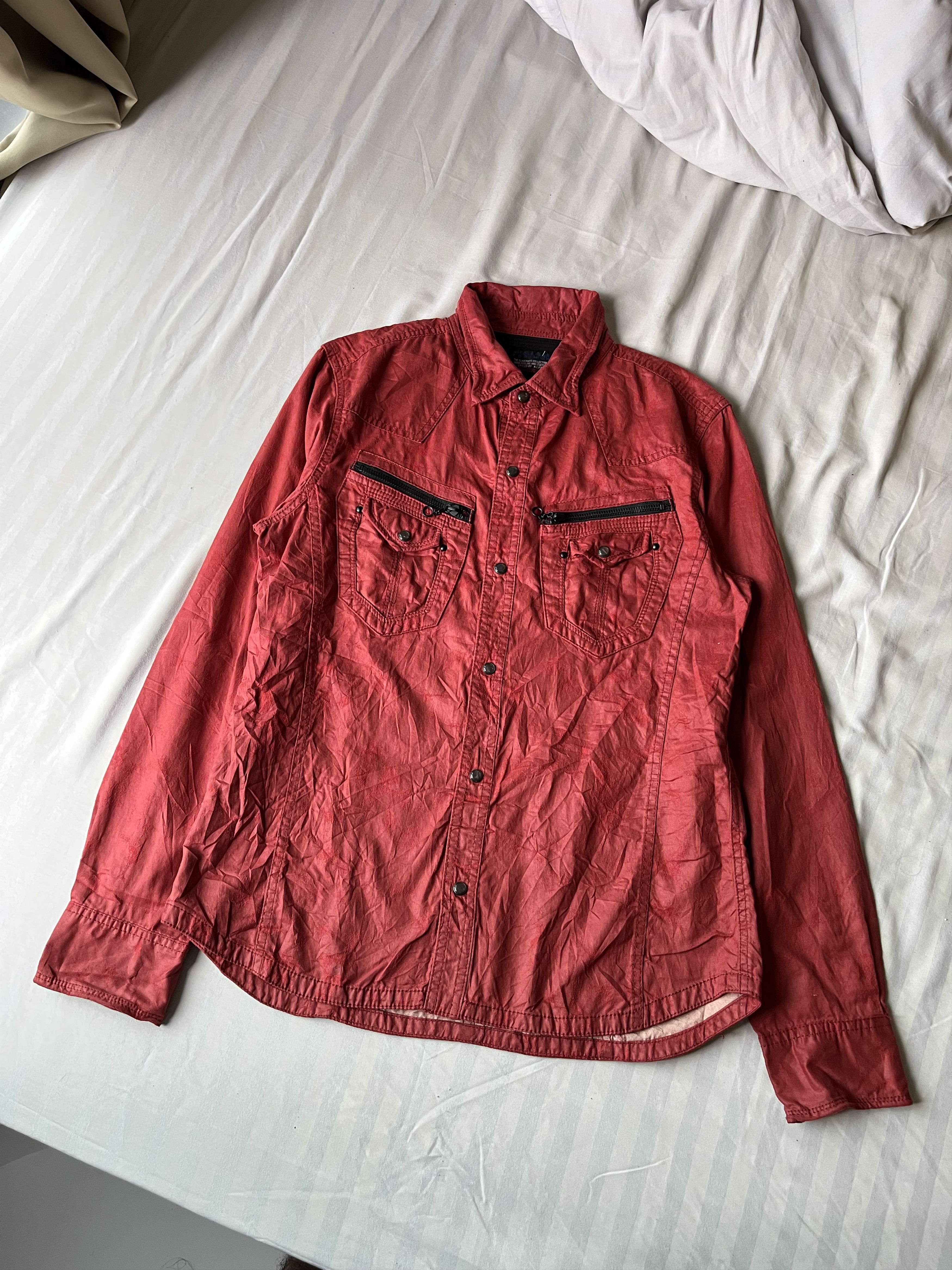 Yasuyuki Ishii 2000s nicole waxed distressed seditionaries shirt Size US M / EU 48-50 / 2 - 1 Thumbnail