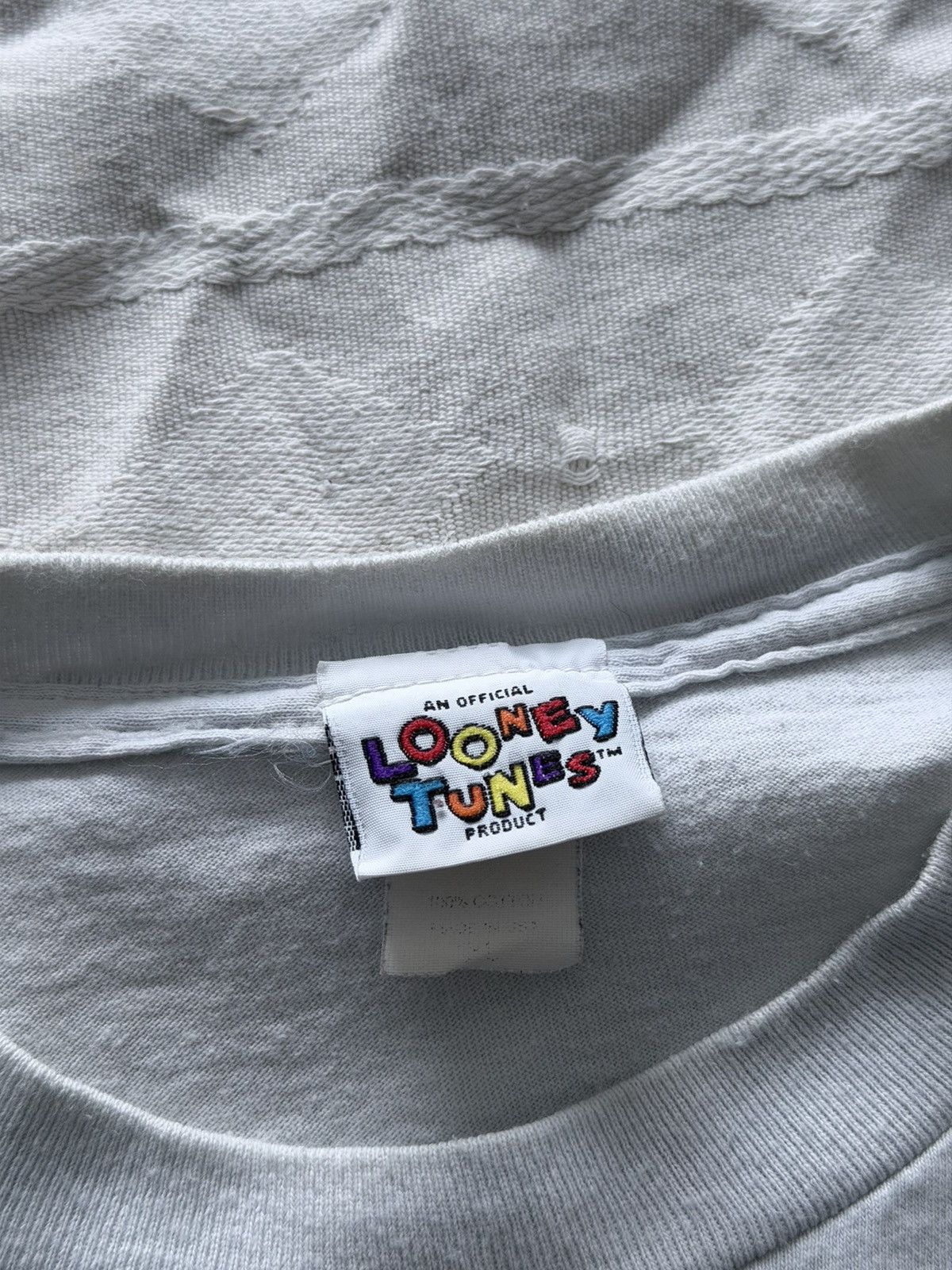 Cartoon Network Vintage 90s Looney Tunes USA Taz Bugs Bunny T-Shirt Tee Size US XL / EU 56 / 4 - 4 Thumbnail