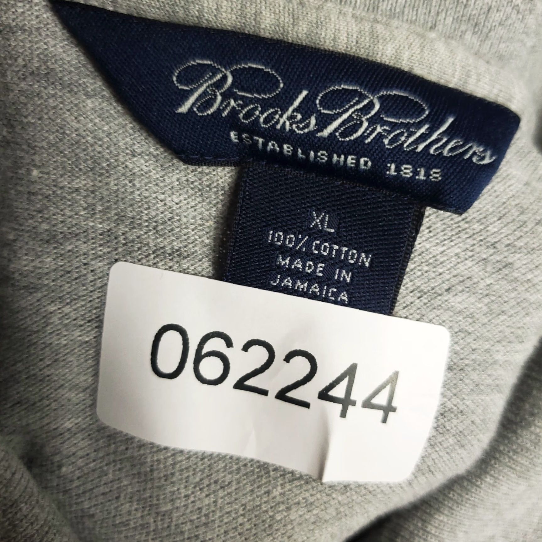 Brooks Brothers VINTAGE Brooks Brothers Polo Shirt Mens XL Short Sleeve Casual Cotton Gray 90s Classic Preppy Size US XL / EU 56 / 4 - 7 Thumbnail