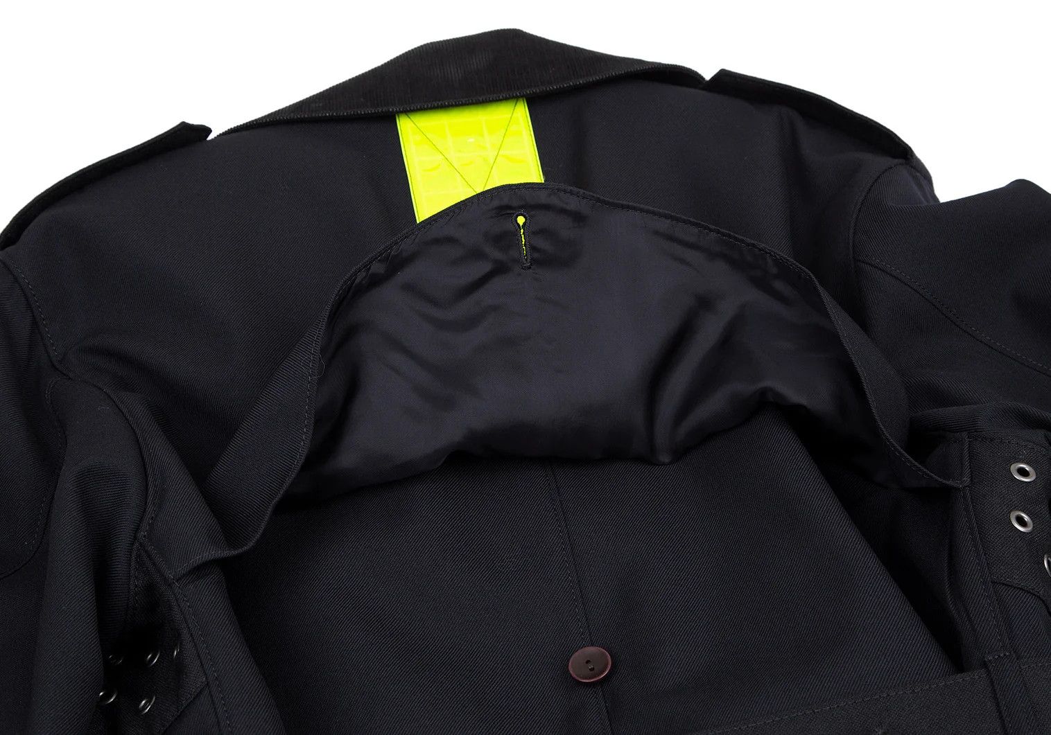 Junya Watanabe Reflective Decor Wool Coat in Navy Yellow, Size S Size US S / EU 44-46 / 1 - 16 Thumbnail