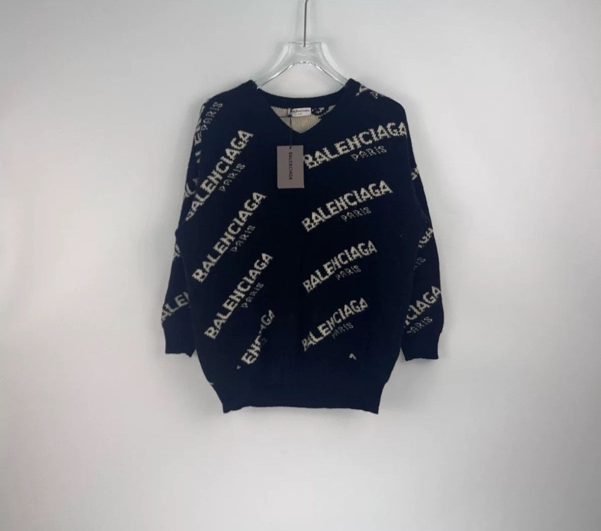 Balenciaga Balenciaga Black Long Sleeve Wool Camel Hair sweater Size US S / EU 44-46 / 1 - 3 Thumbnail
