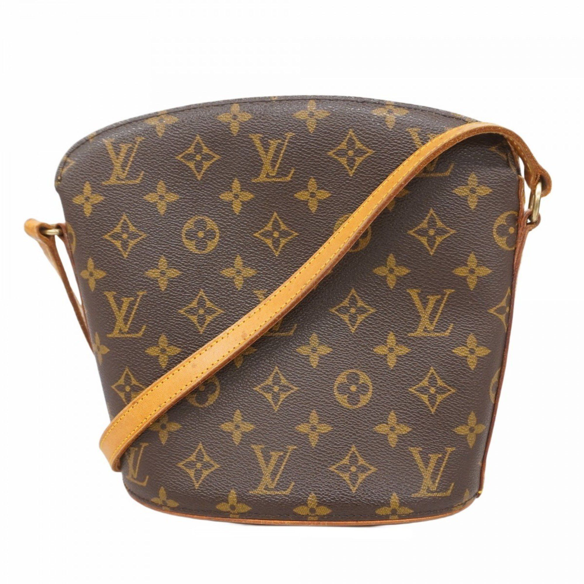 Louis Vuitton Shoulder Bag Monogram Drouot M51290 Brown Ladies, Women's