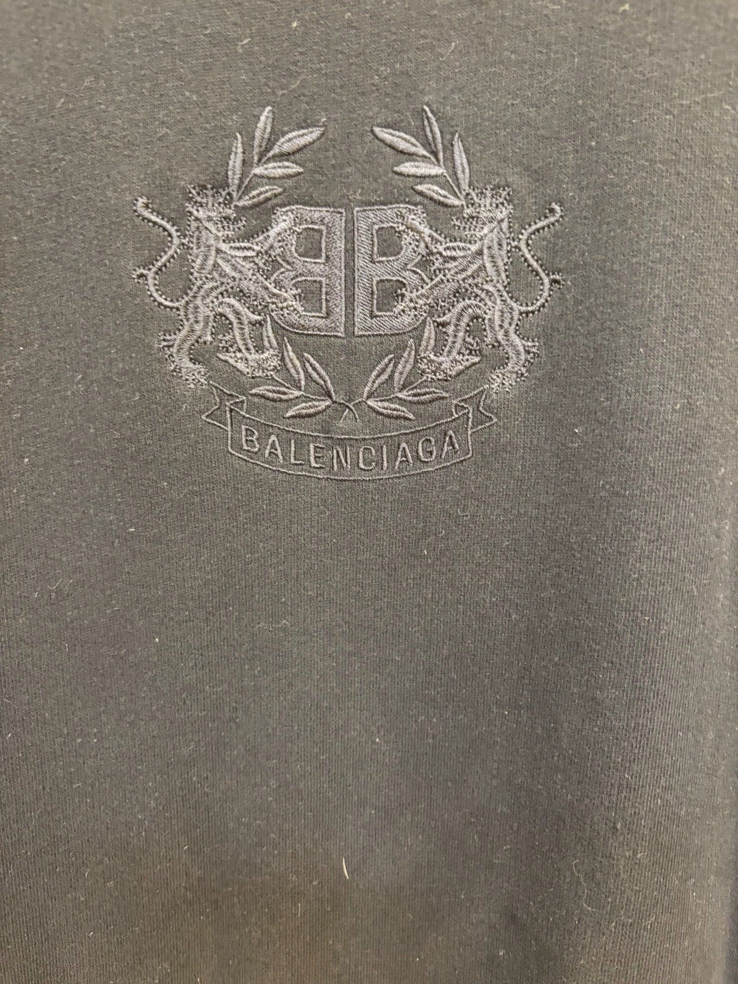 Balenciaga Balenciaga Double Lion Embroidered Oversized Hoodie Size S Size US S / EU 44-46 / 1 - 2 Thumbnail