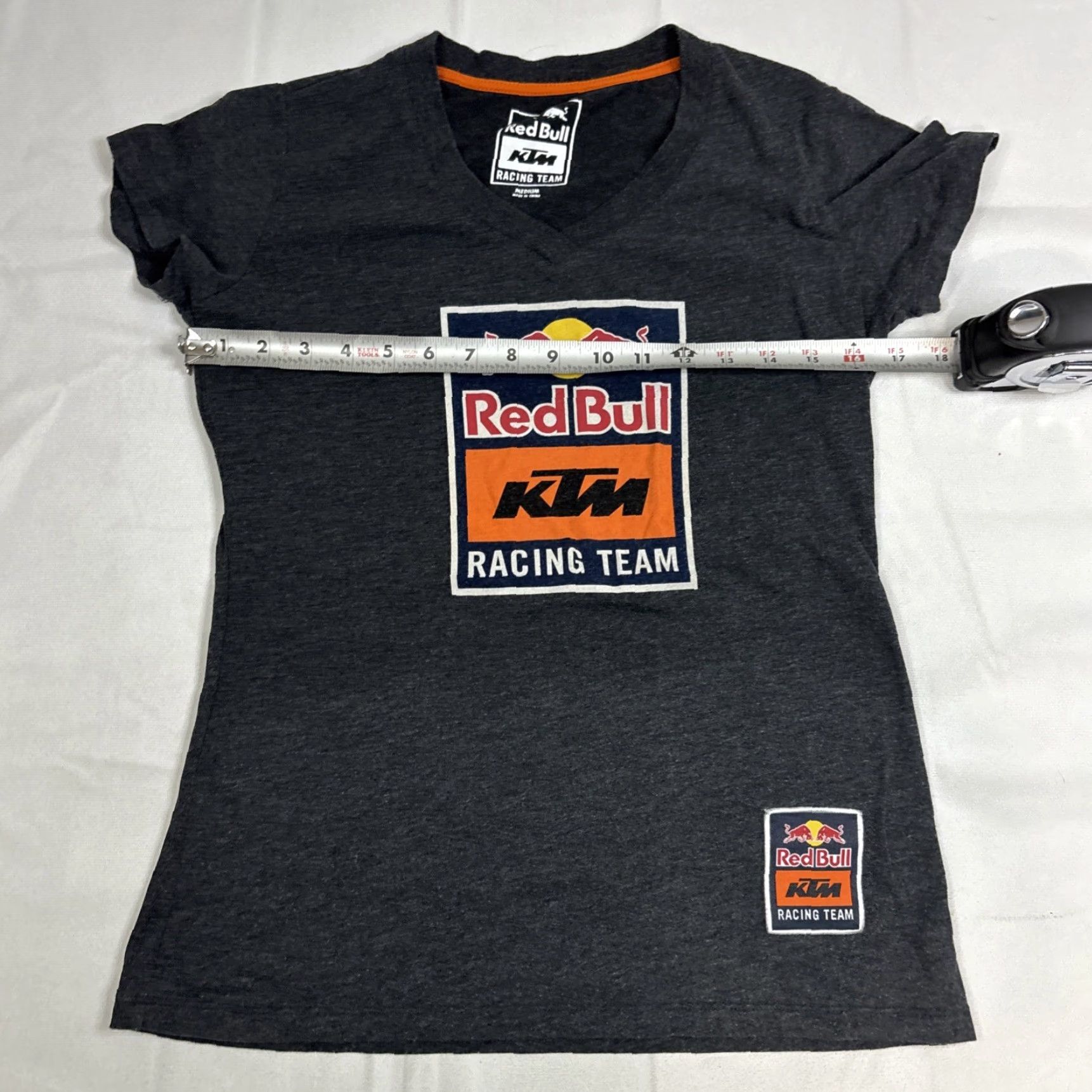 Vintage Red Bull KTM Racing T Shirt Women’s Medium Blue V Neck Size M / US 6-8 / IT 42-44 - 5 Thumbnail