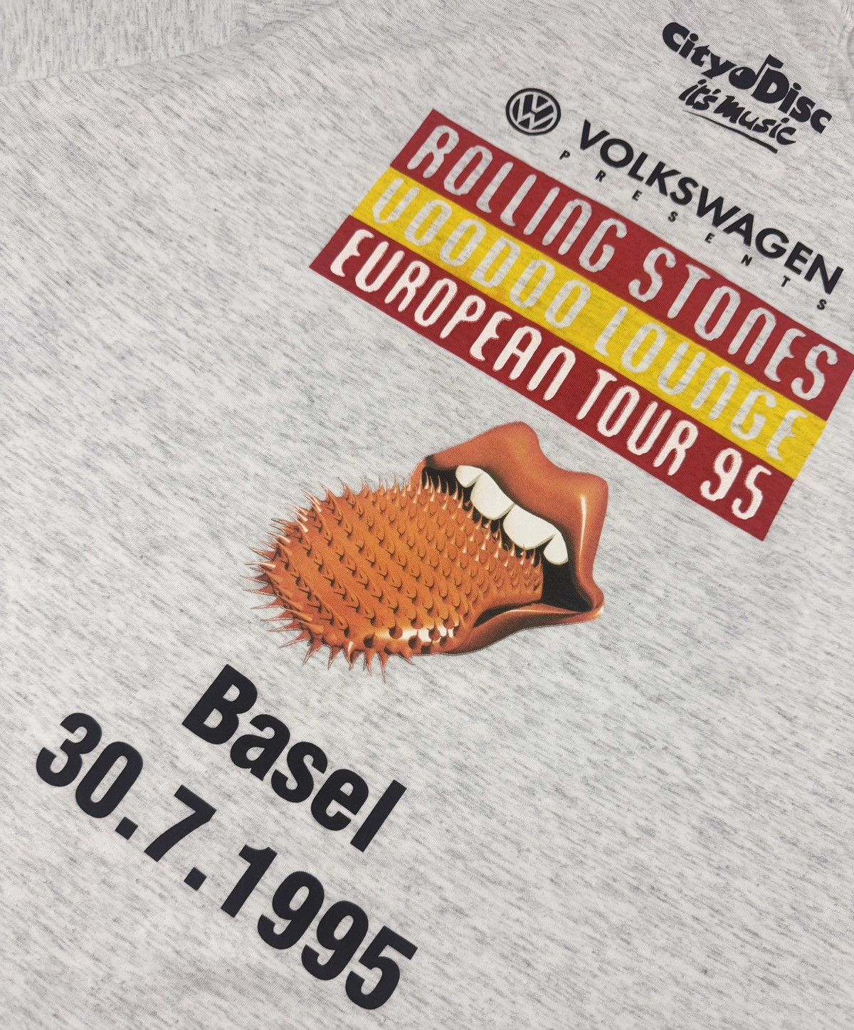 The Rolling Stones 1995 Vintage Rolling Stones x Adidas STAFF Euro Tour T shirt Size US L / EU 52-54 / 3 - 5 Thumbnail