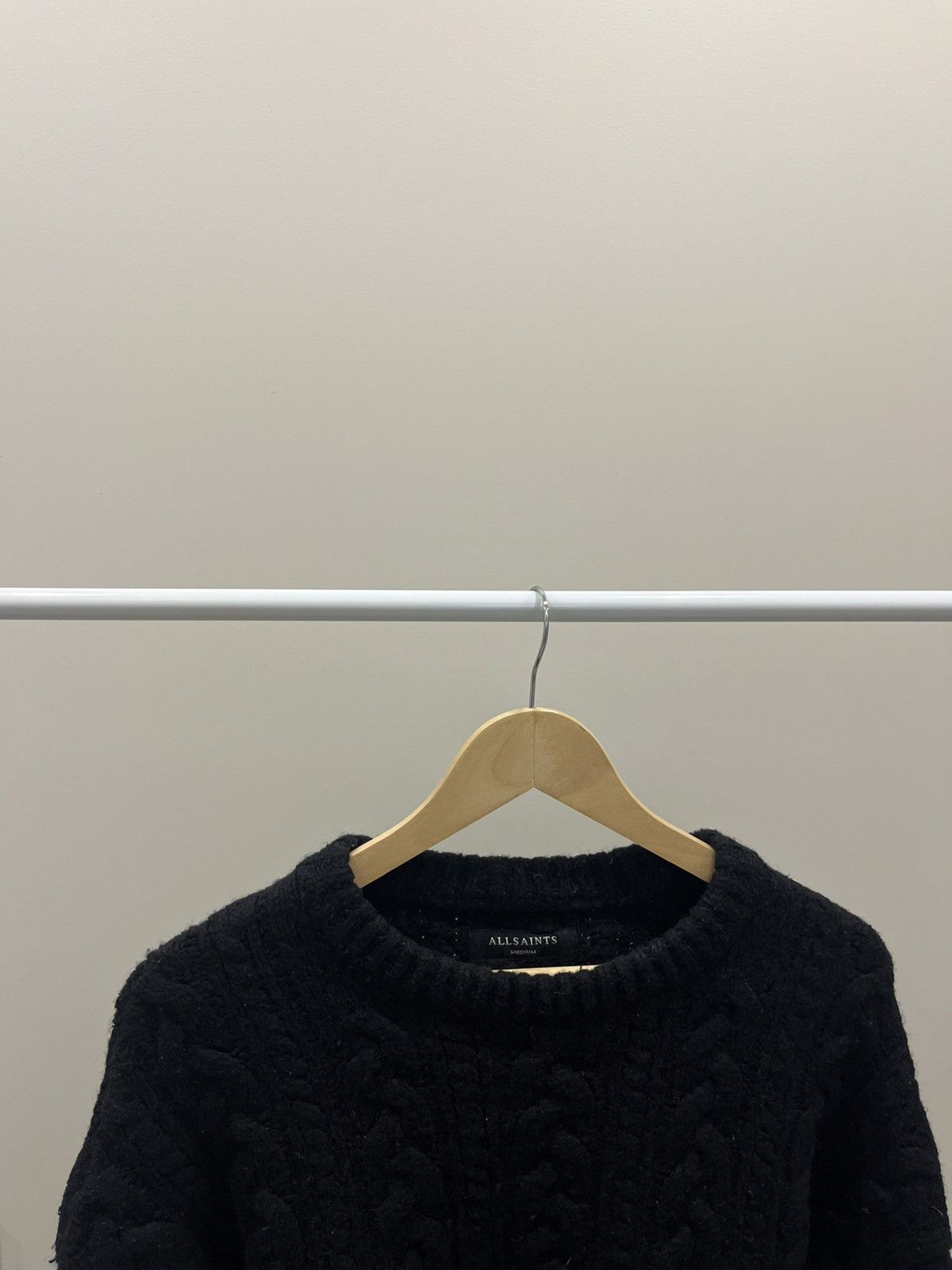 Allsaints Vintage sweater Allsaints knitted size M black Size US M / EU 48-50 / 2 - 2 Thumbnail