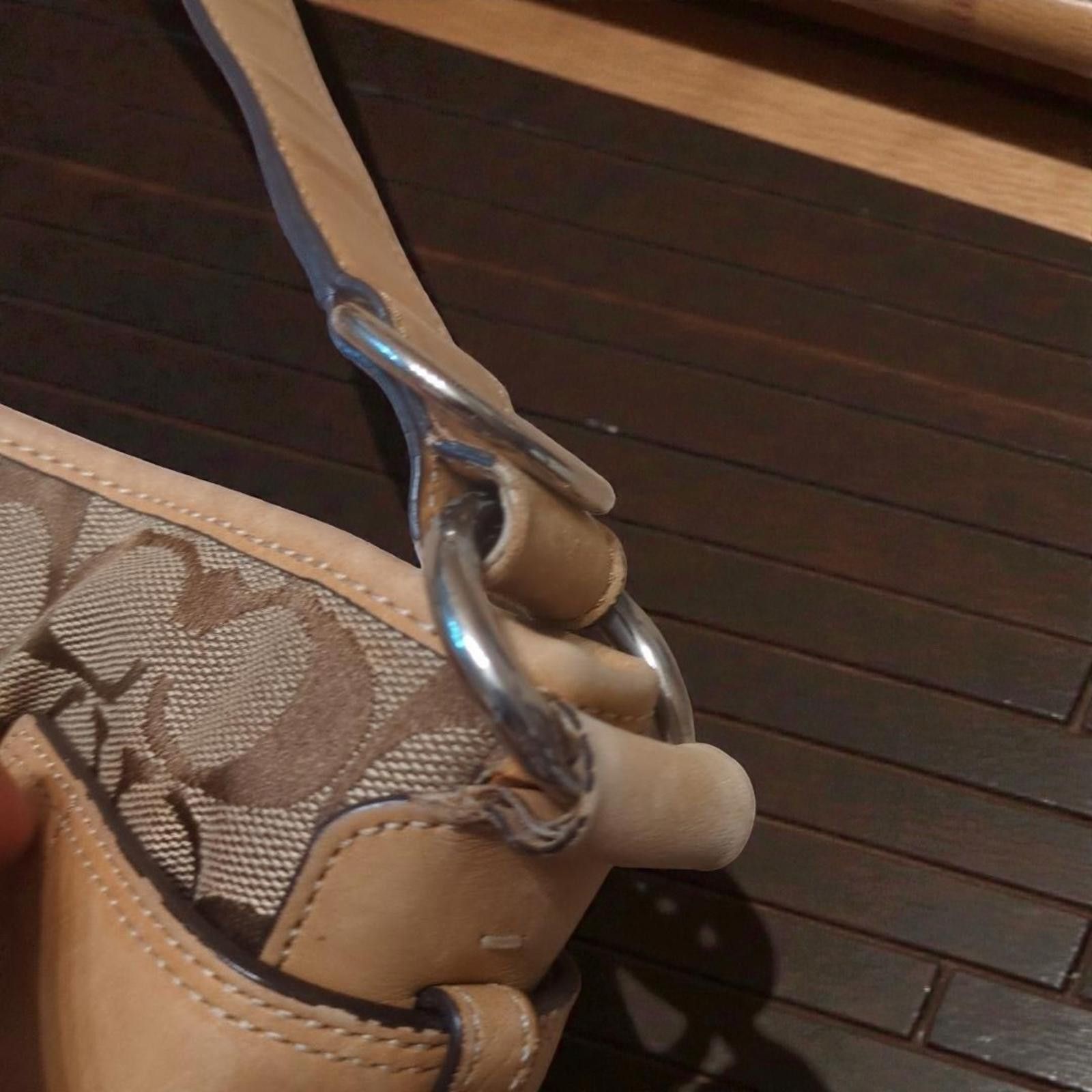 Coach - Signature Canvas and Leather Shoulder Bag