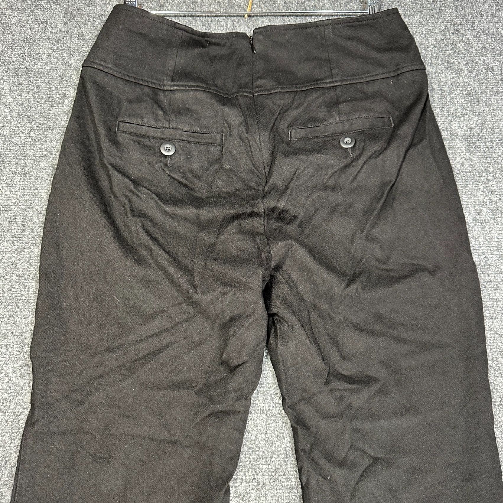 Vintage CAbi Pants Womens 12 Camden Trouser Black Stretch Back Zip Bootcut Jeans Pants Women Regular Slim Modern Equestrian 12 Black Womens Size 34" / US 12 / IT 48 - 7 Thumbnail