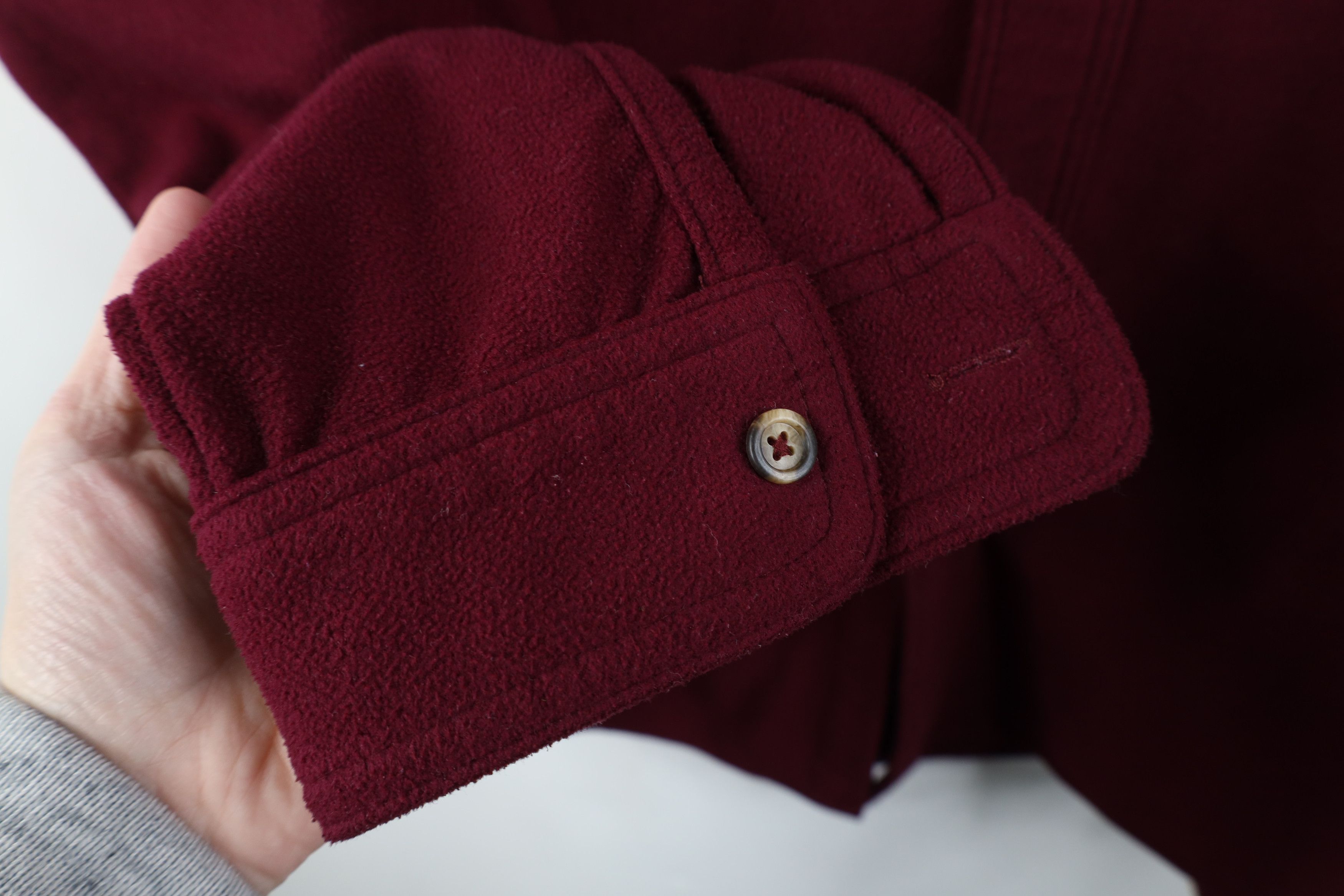 Cabelas Vintage 90s Cabelas Pocket Fleece Button Shirt Burgundy Size US XL / EU 56 / 4 - 9 Thumbnail