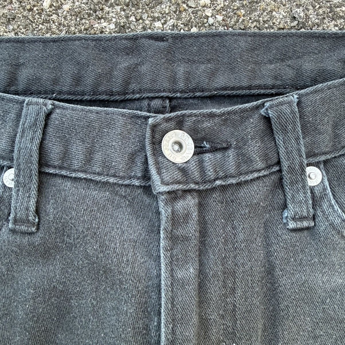 GU VINTAGE GU DENIM SLIM FIT BLACK JEAN PANTS Size US 31 - 7 Thumbnail
