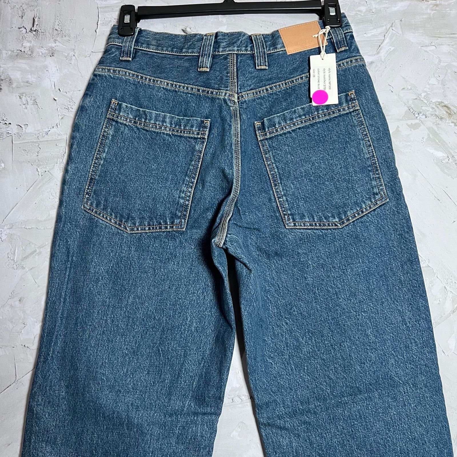 6397 6397 NP300 Patch Pocket Straight Jean Stone Blue Italy Sz 28 Size 28" / US 6 / IT 42 - 6 Thumbnail